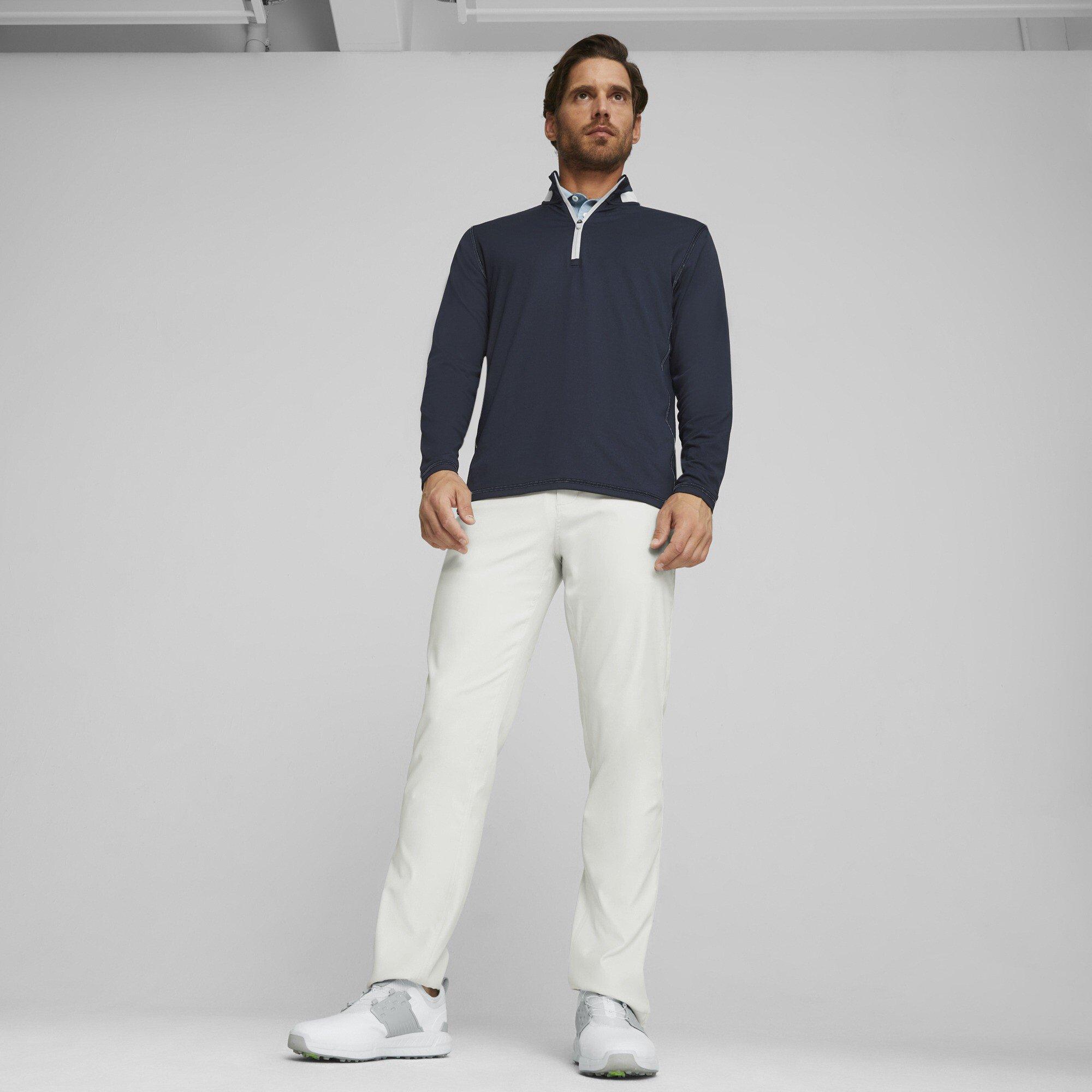 Navy/Ash Gray - Puma - Puma Lightweight 1/4 Zip Jumper Mens - 6