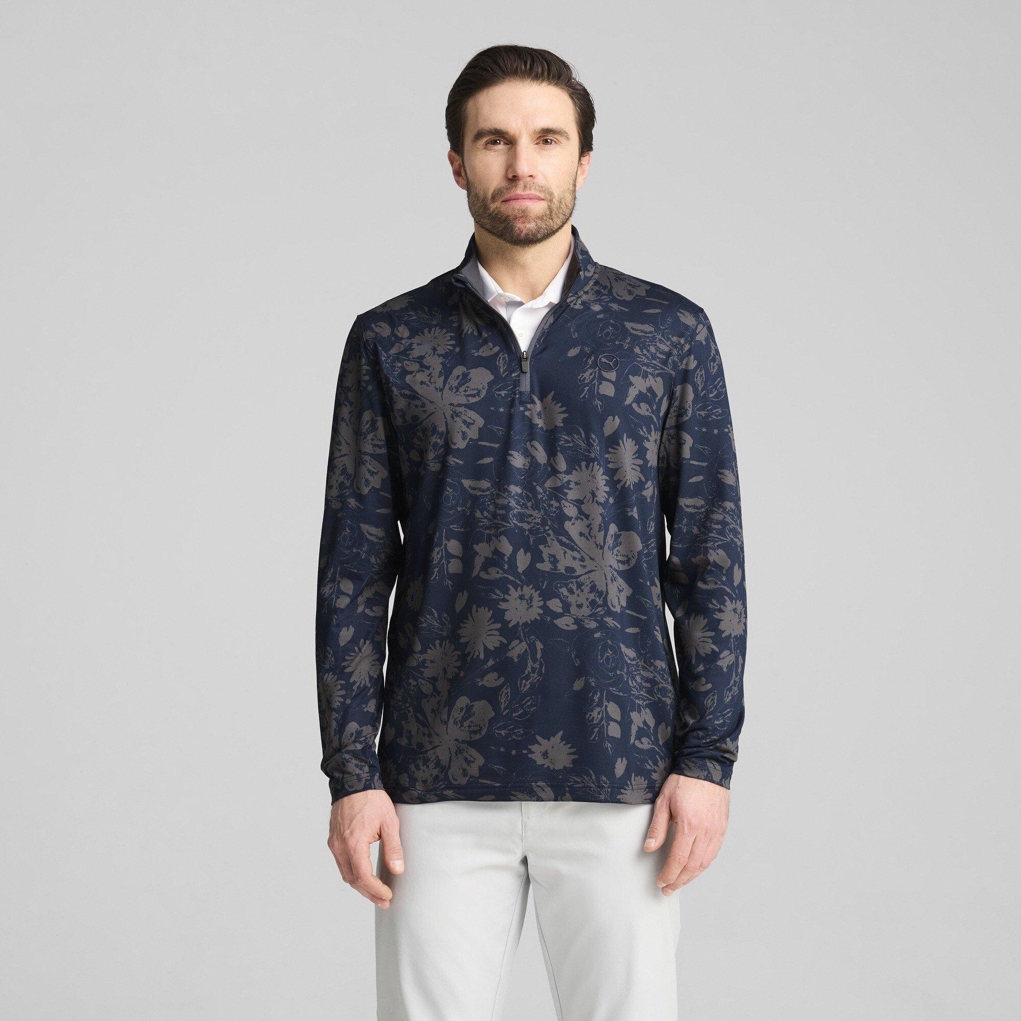 Marinegrau - Puma - Puma Pure 2.0 Rose 1/4 Zip Jumper Mens - 3