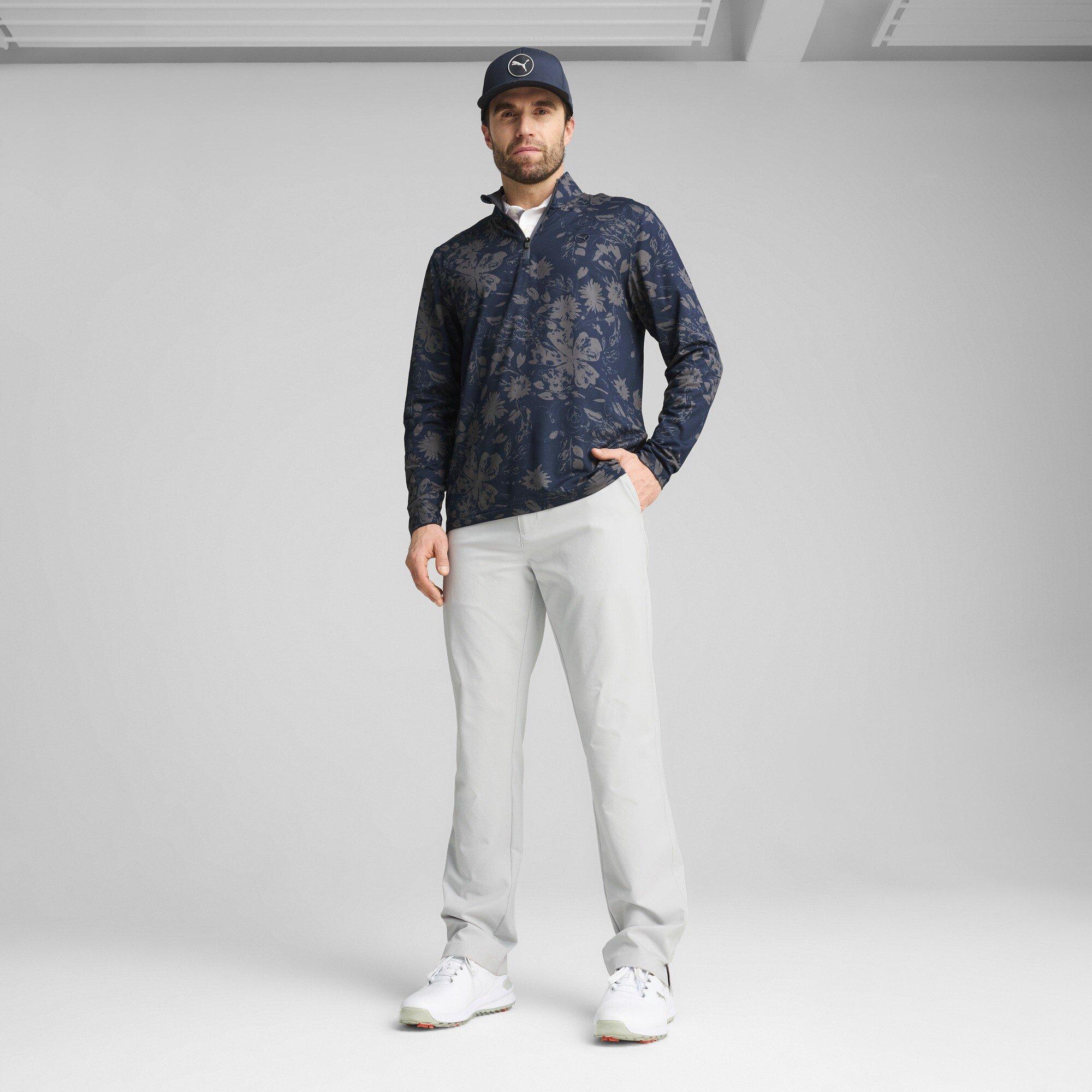 Marinegrau - Puma - Puma Pure 2.0 Rose 1/4 Zip Jumper Mens - 5