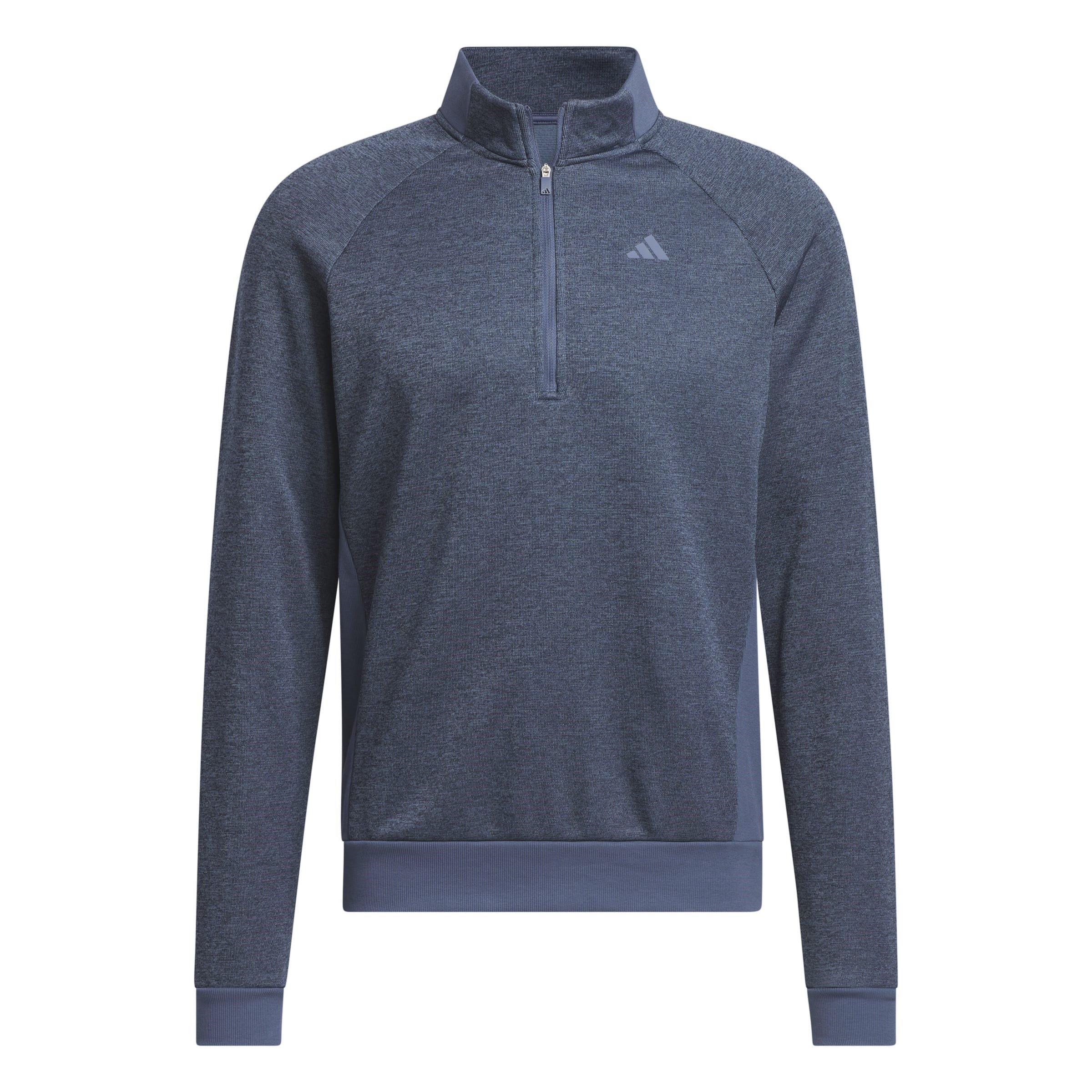 Collegiate Navy - adidas - Men's Dwr Zipped Pullover Jumper, Black - 1