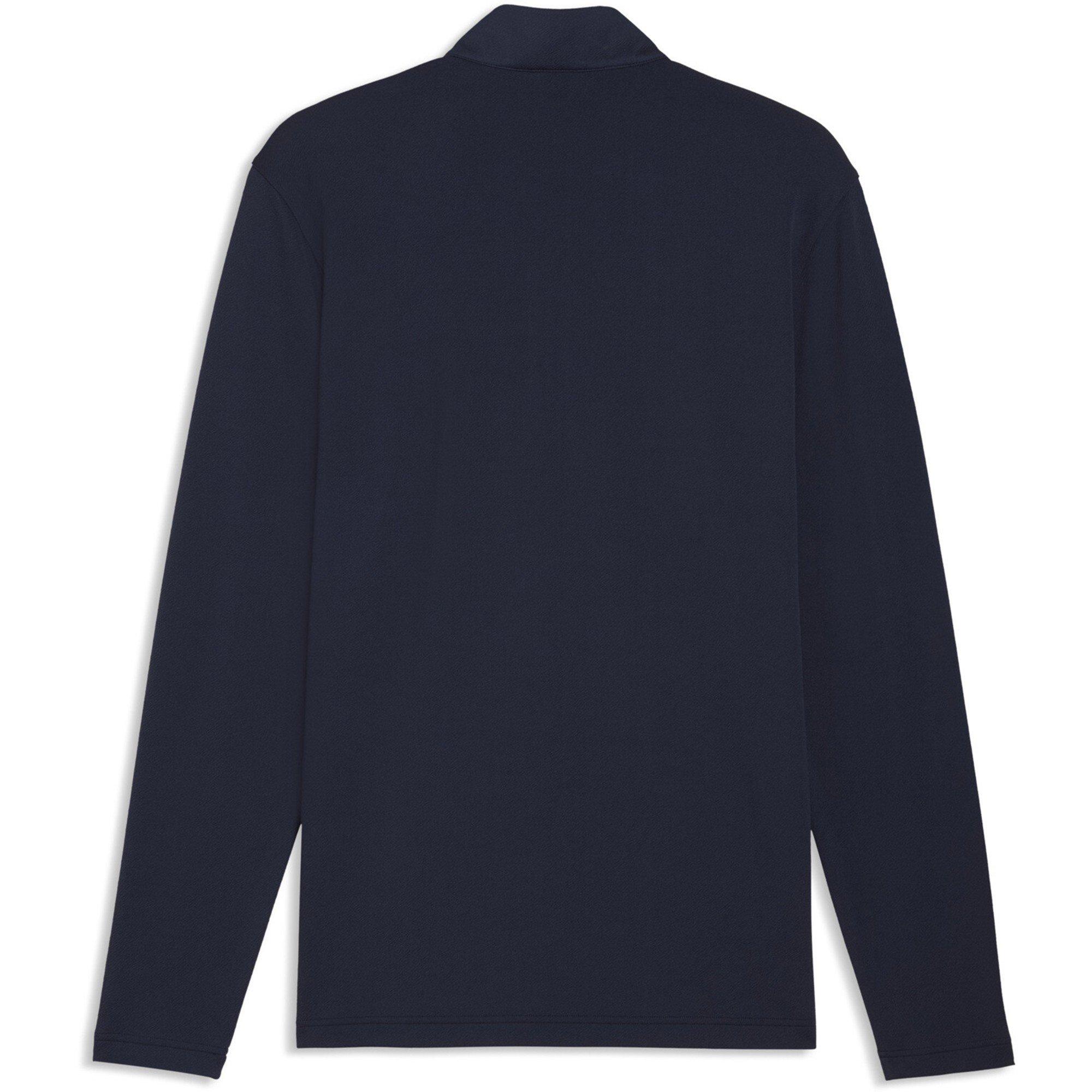 Deep Navy-White - Puma - Men's Pure 3.0 Texture Quarter Zip Jumper - 2