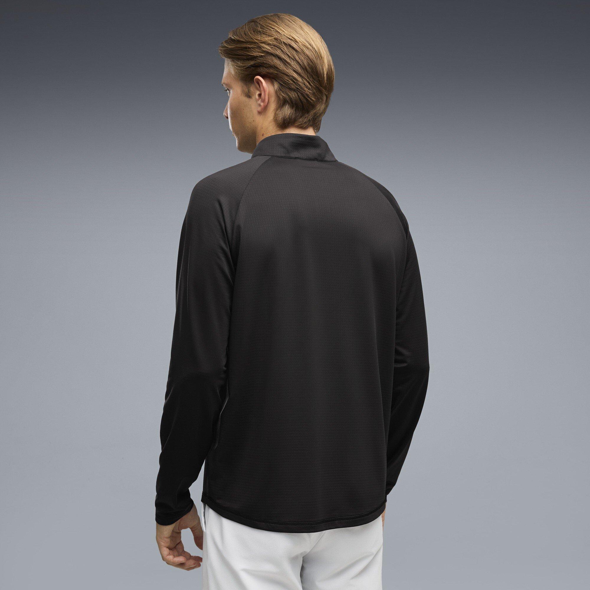 Black - Puma - Men's Pure Grid 1/4 Zip Pullover - 4