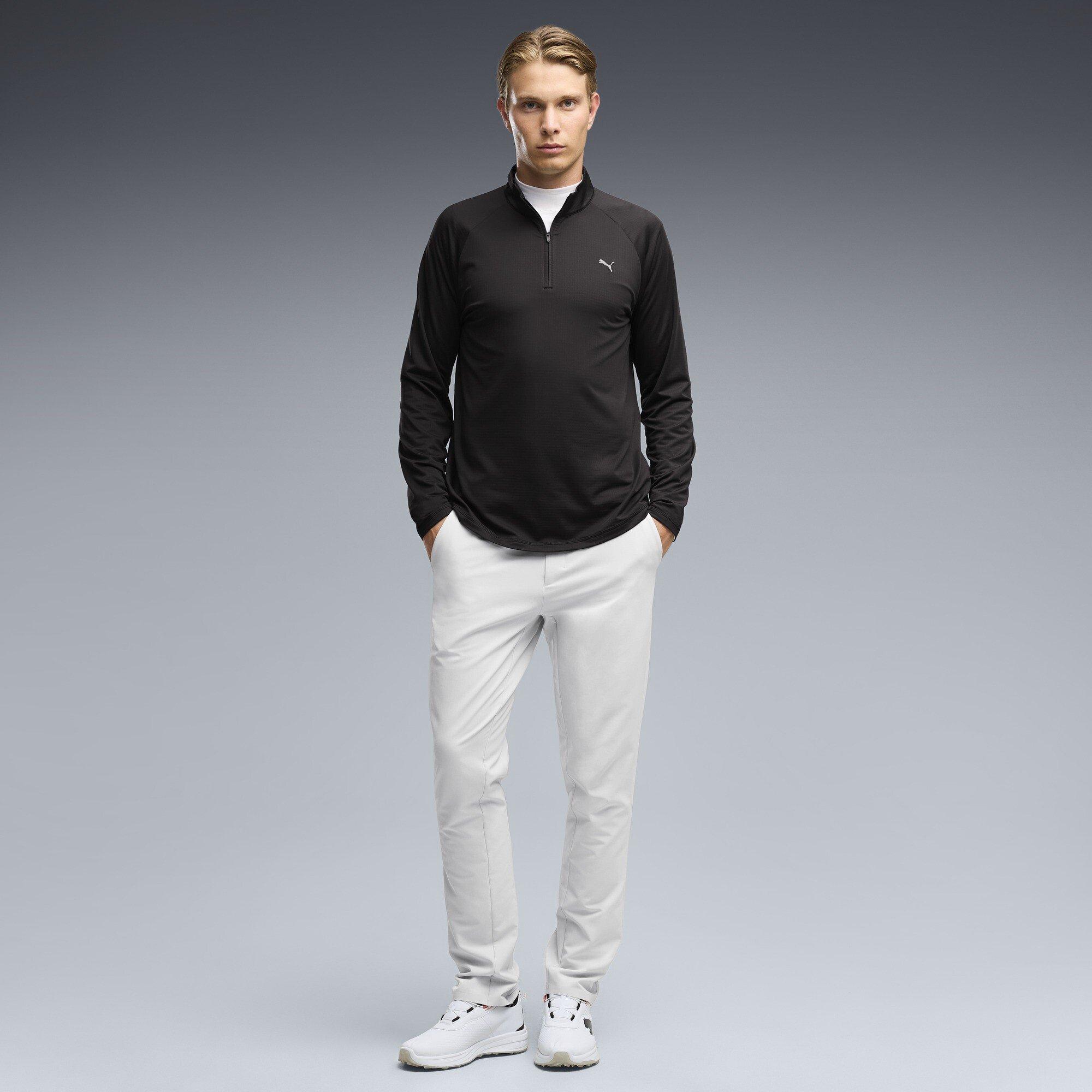 Black - Puma - Men's Pure Grid 1/4 Zip Pullover - 6