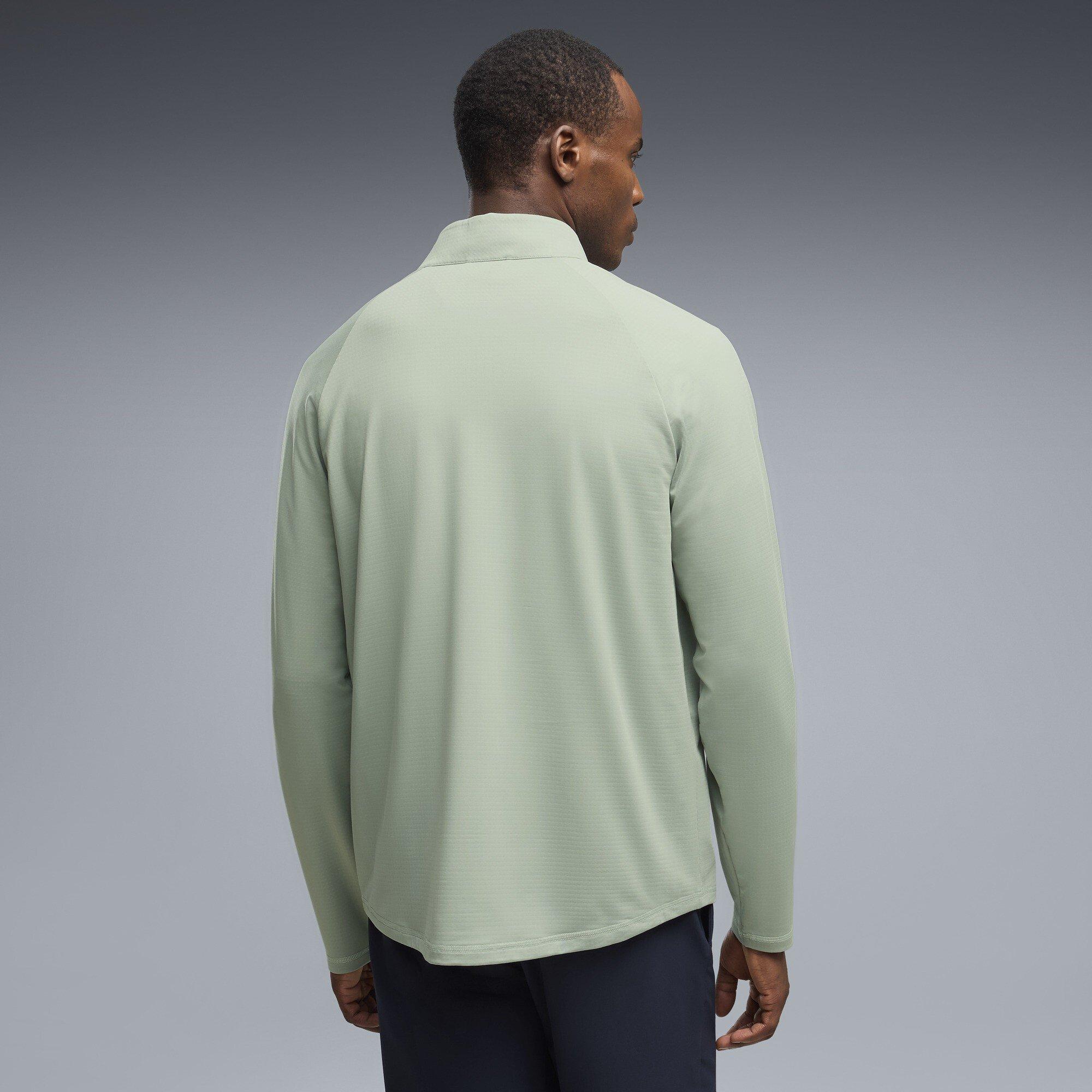 Green - Puma - Men's Pure Grid 1/4 Zip Pullover - 4