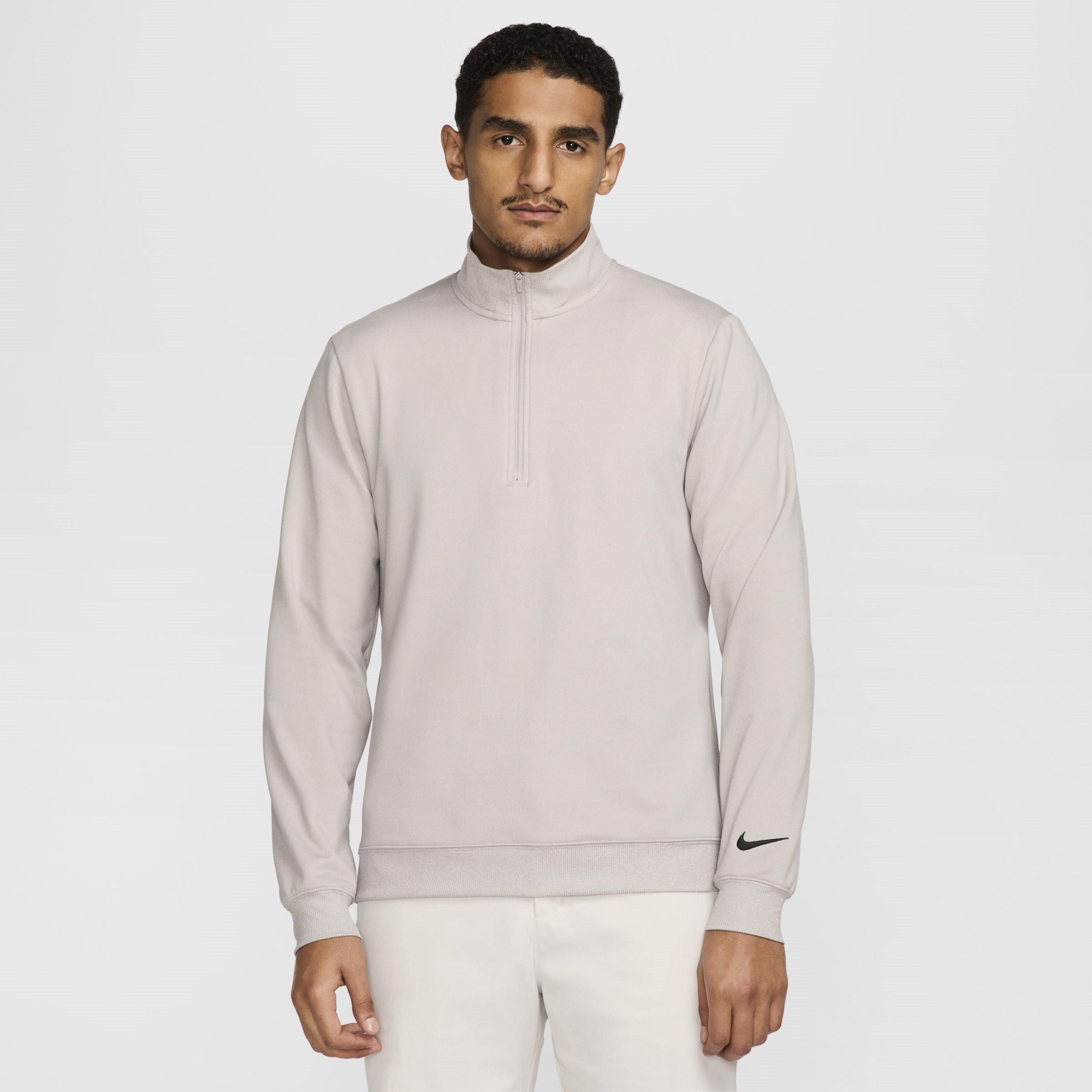 Collg Grey/Blk - Nike - Mens Tour Half Zip Golf Top - 1