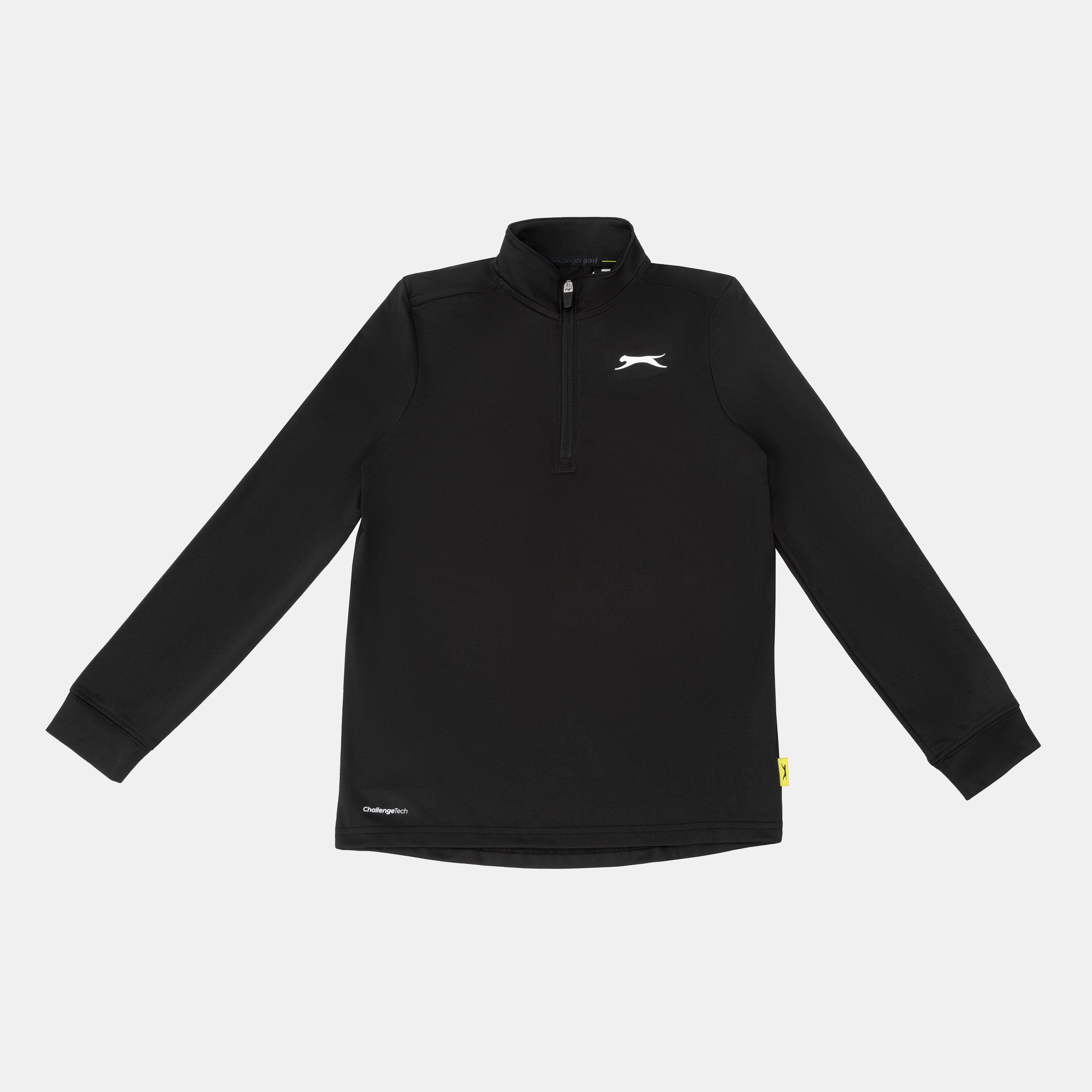 Black - Slazenger - Golf Pullover Zip Top Juniors - 1