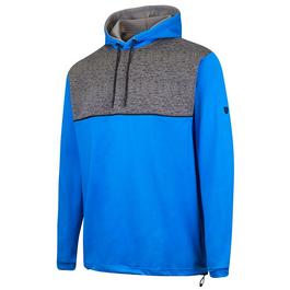 Island Green Contrast Yoke Hoodie Mens