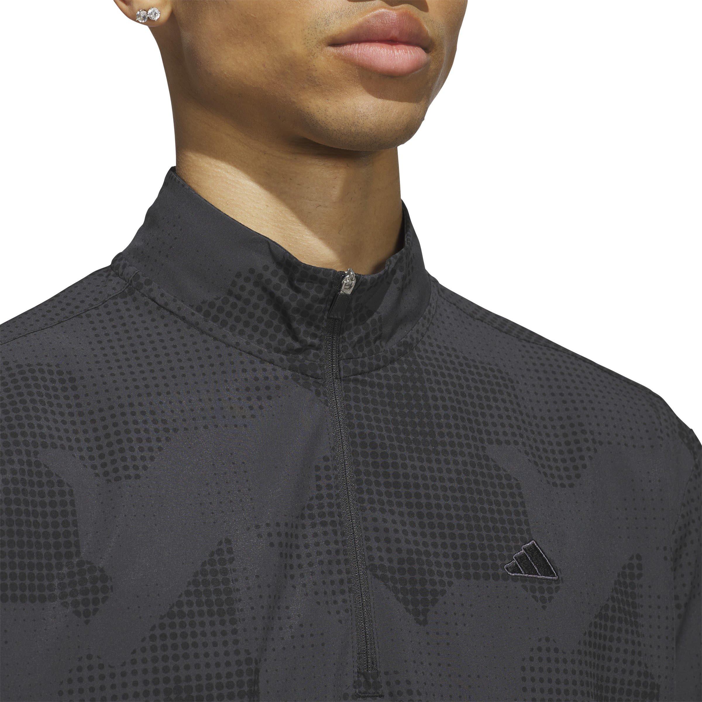 Black - adidas - Go to Half-Zip Short-Sleeve Performance Polo Shirt - 5