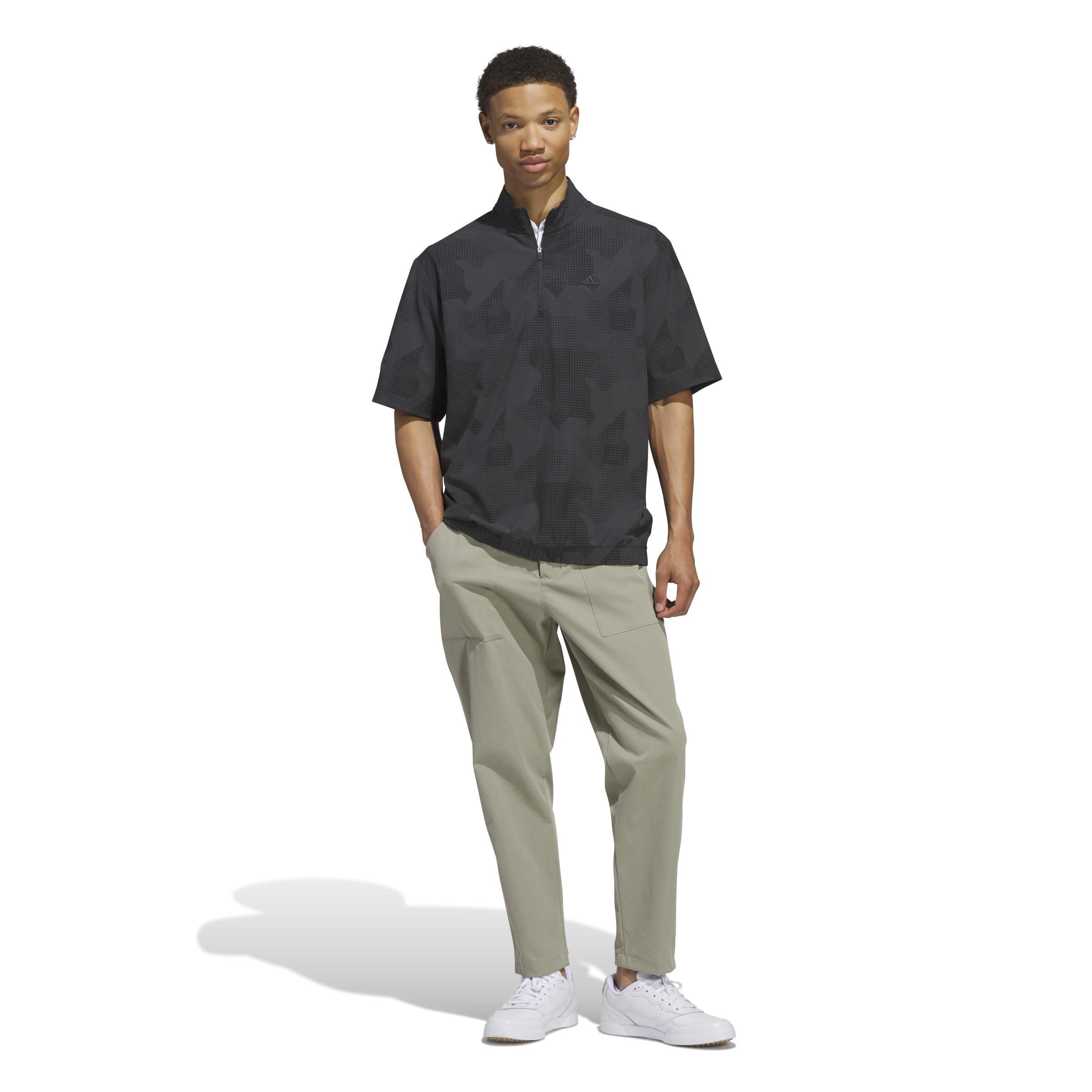 Black - adidas - Go to Half-Zip Short-Sleeve Performance Polo Shirt - 7