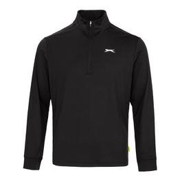 Slazenger Zip Golf Pullover Top Mens
