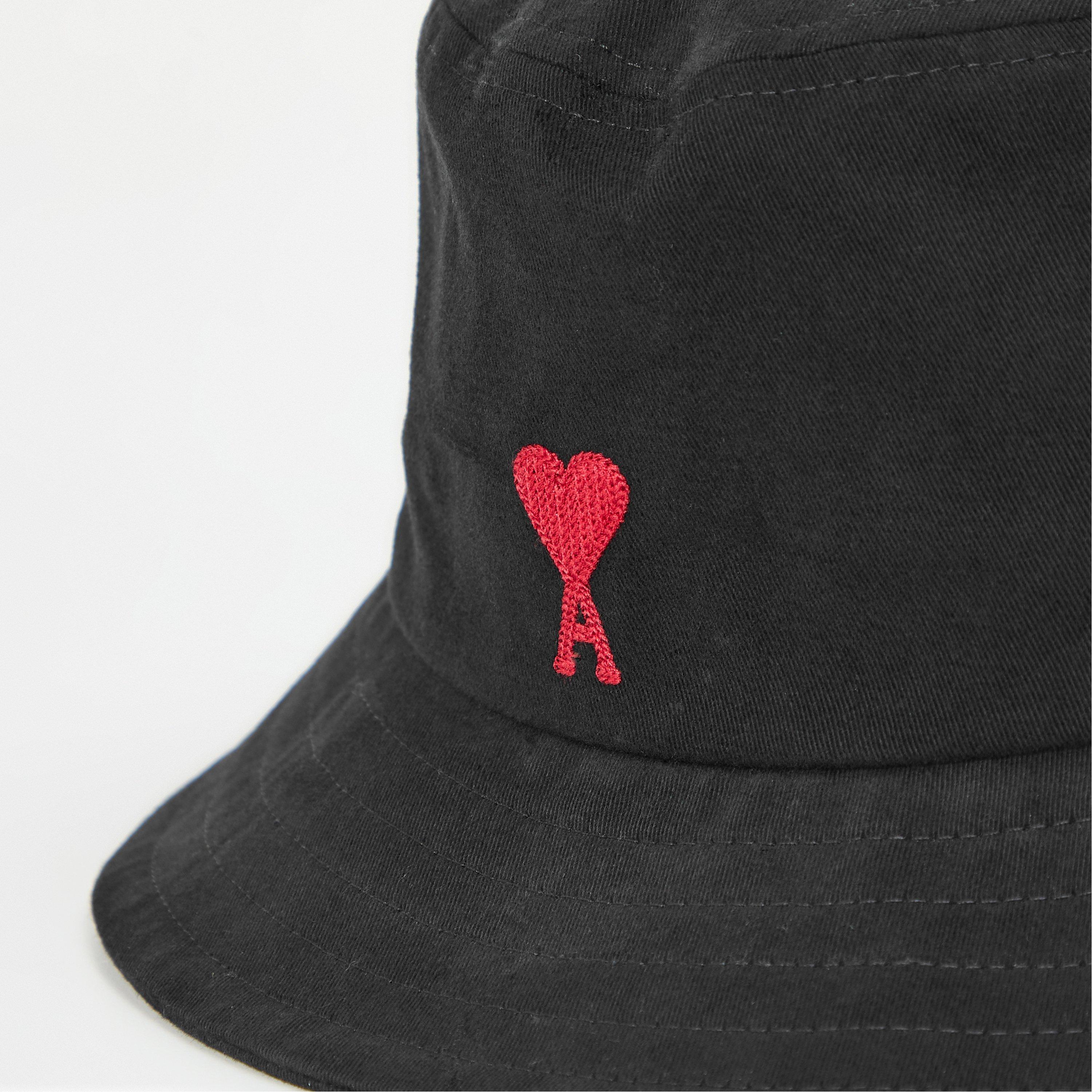 Black 001 - Ami Paris - Men's Bucket Hat - 4