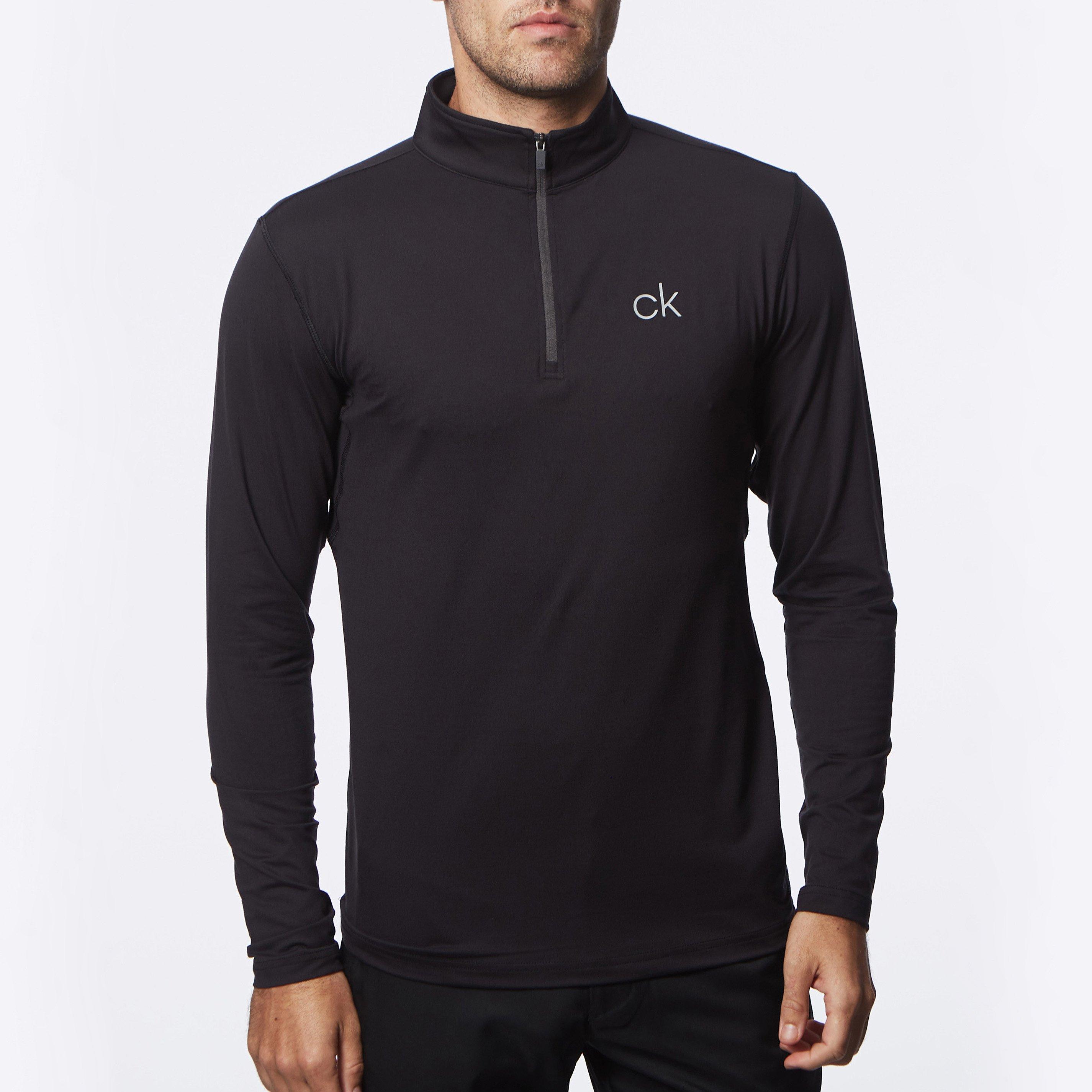 Black - Calvin Klein Golf - CK Newport Zip Top - 3