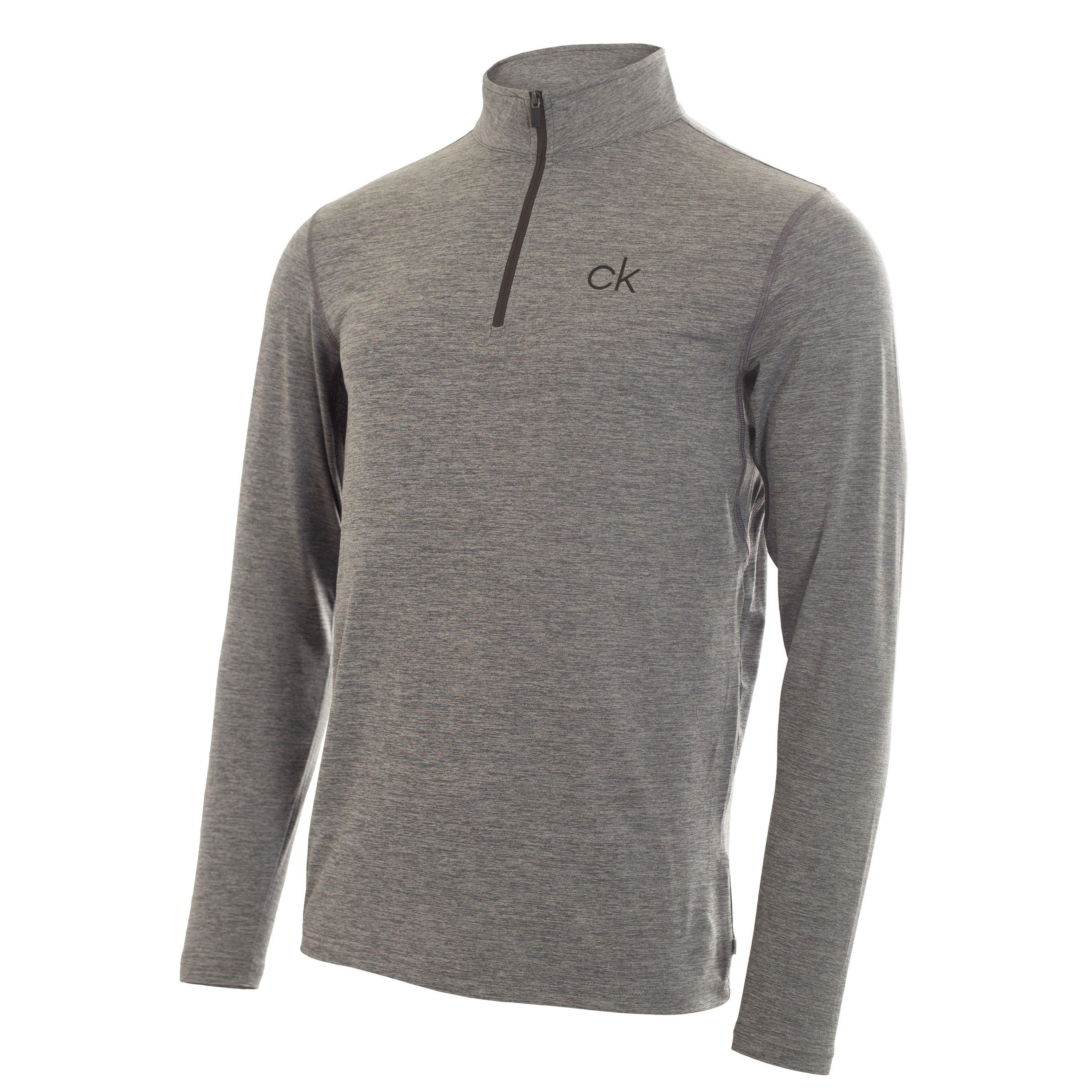 Calvin Klein Golf Men's Ck Newport Zip Top - Silver - Large