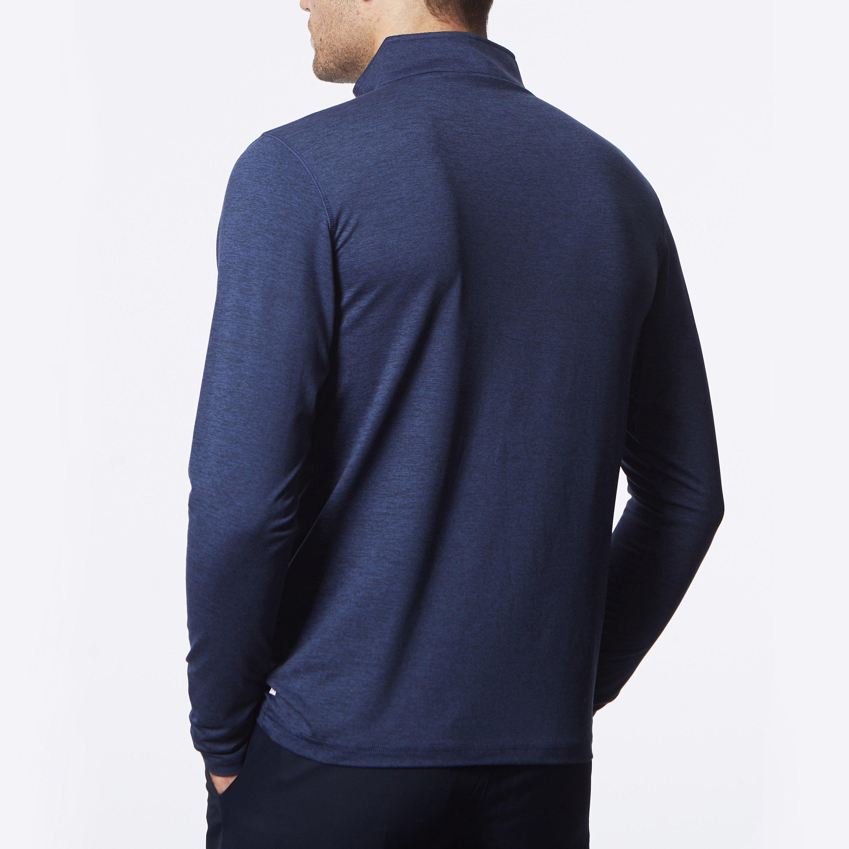 Navy Marl - Calvin Klein Golf - Newport Zip Top - 4