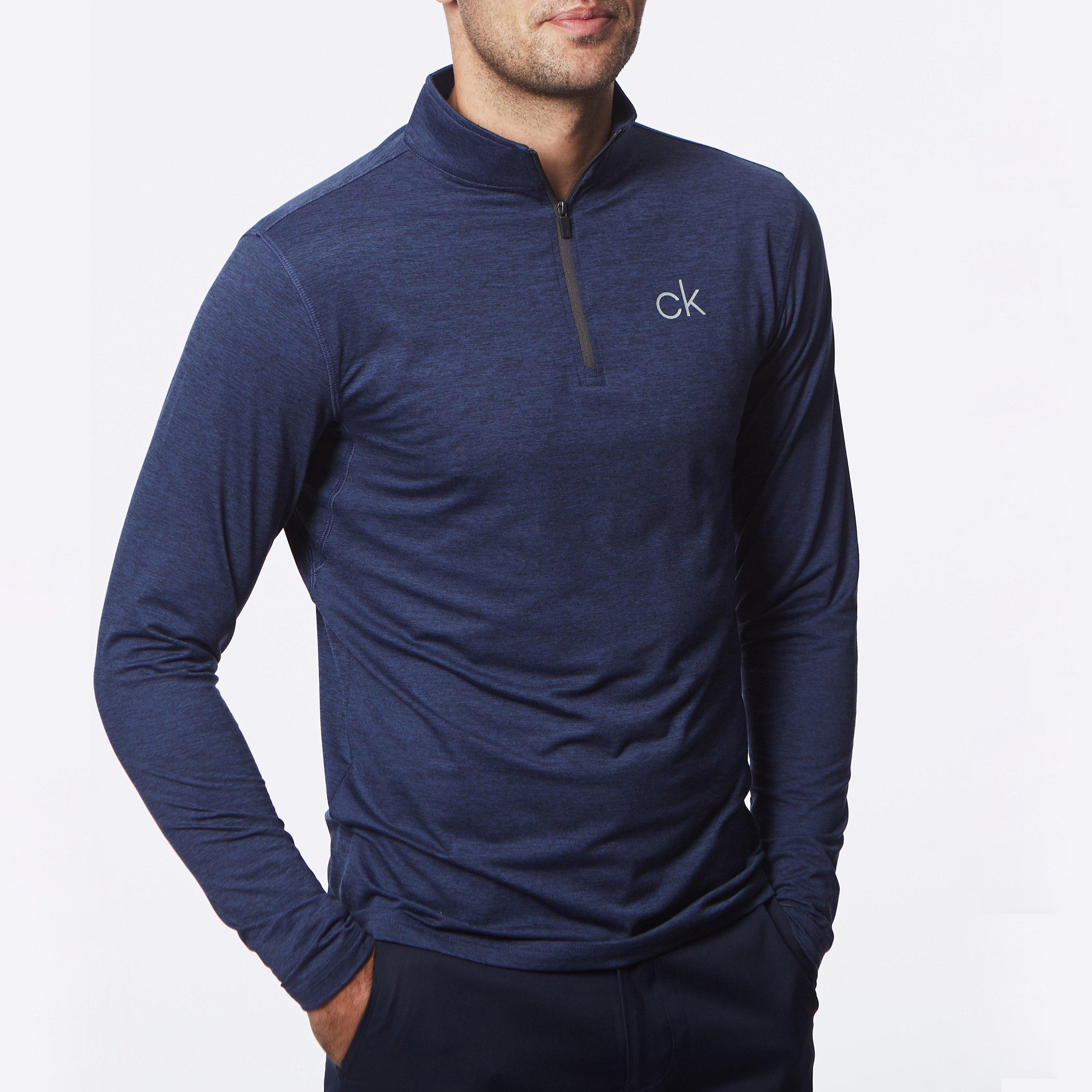 Navy Marl - Calvin Klein Golf - Newport Zip Top - 7