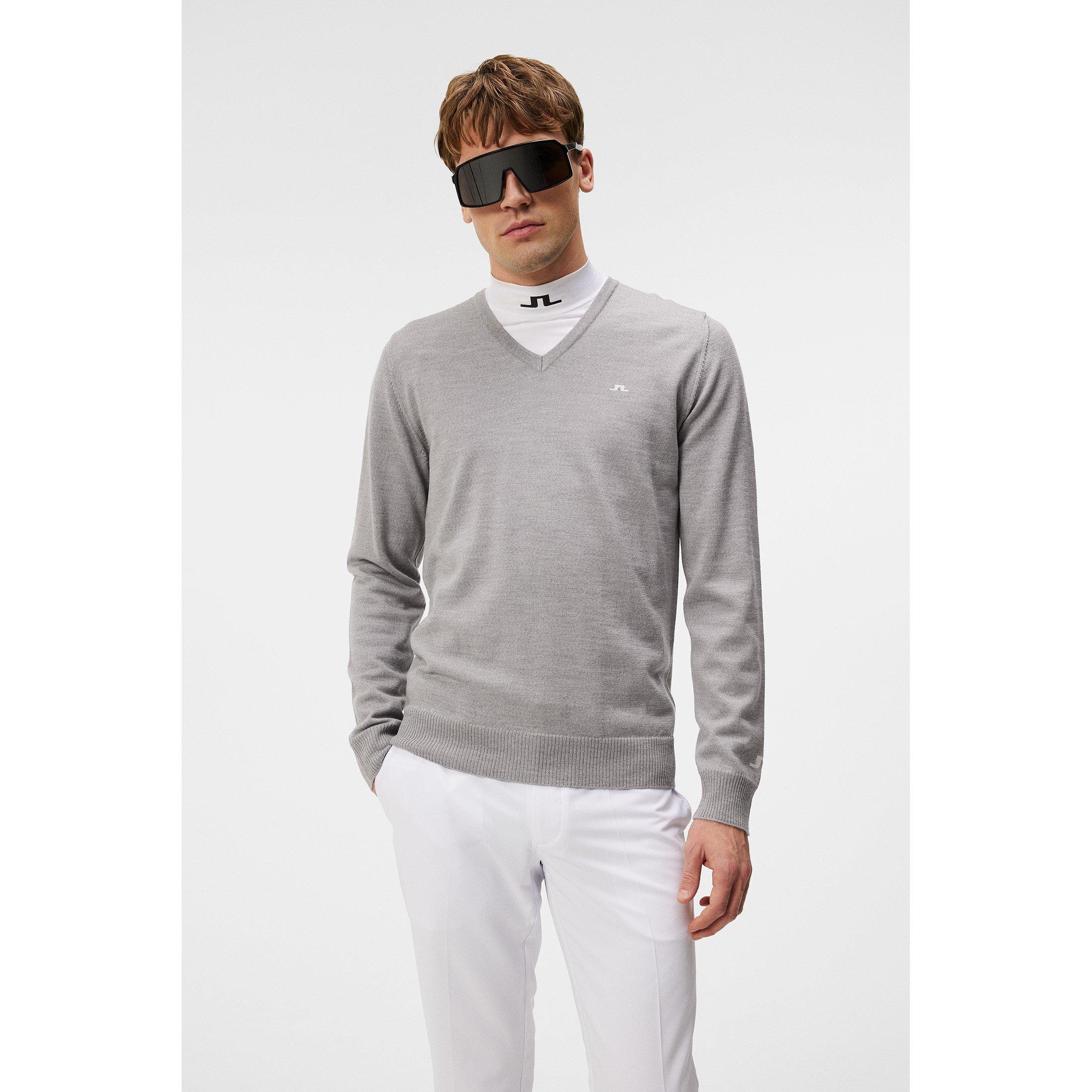 Light Grey Mel - J Lindeberg Golf - Crew Neck Jumper - 2