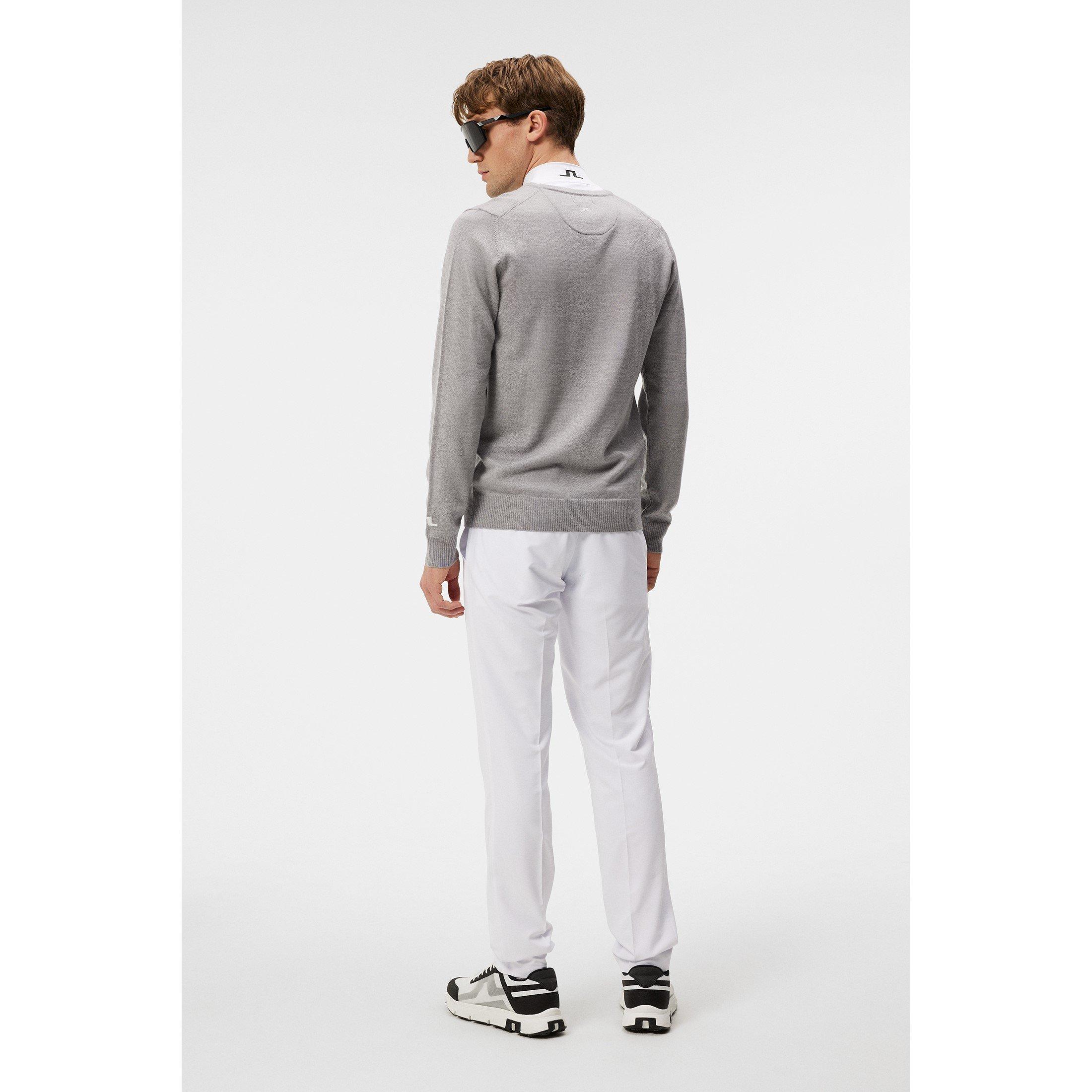 Light Grey Mel - J Lindeberg Golf - Crew Neck Jumper - 3