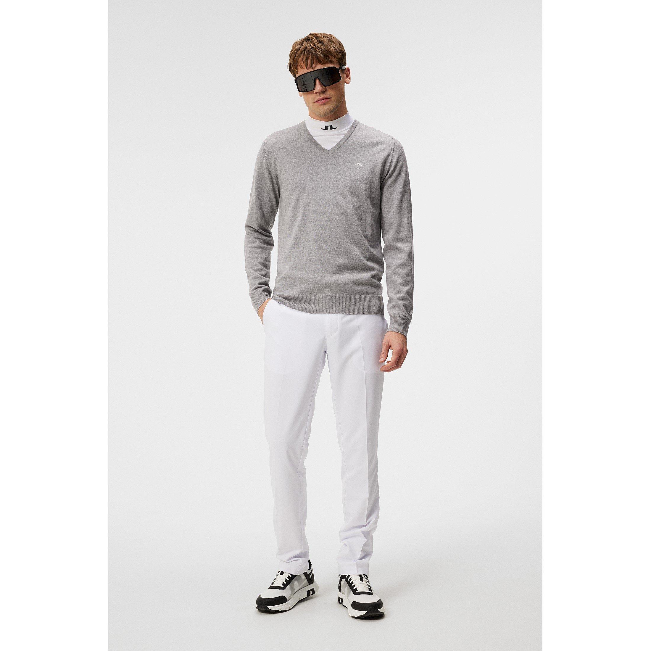 Light Grey Mel - J Lindeberg Golf - Crew Neck Jumper - 4