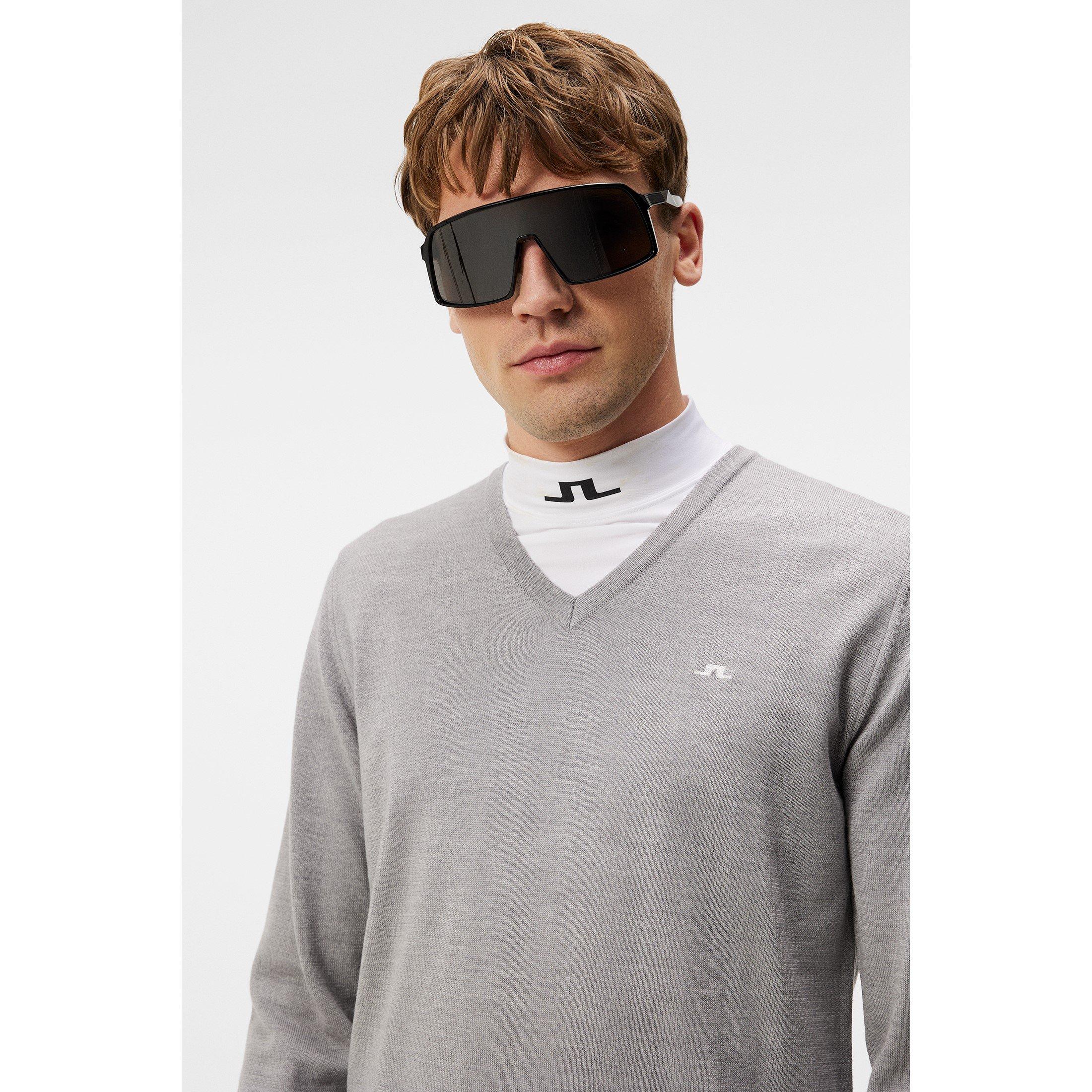 Light Grey Mel - J Lindeberg Golf - Crew Neck Jumper - 5