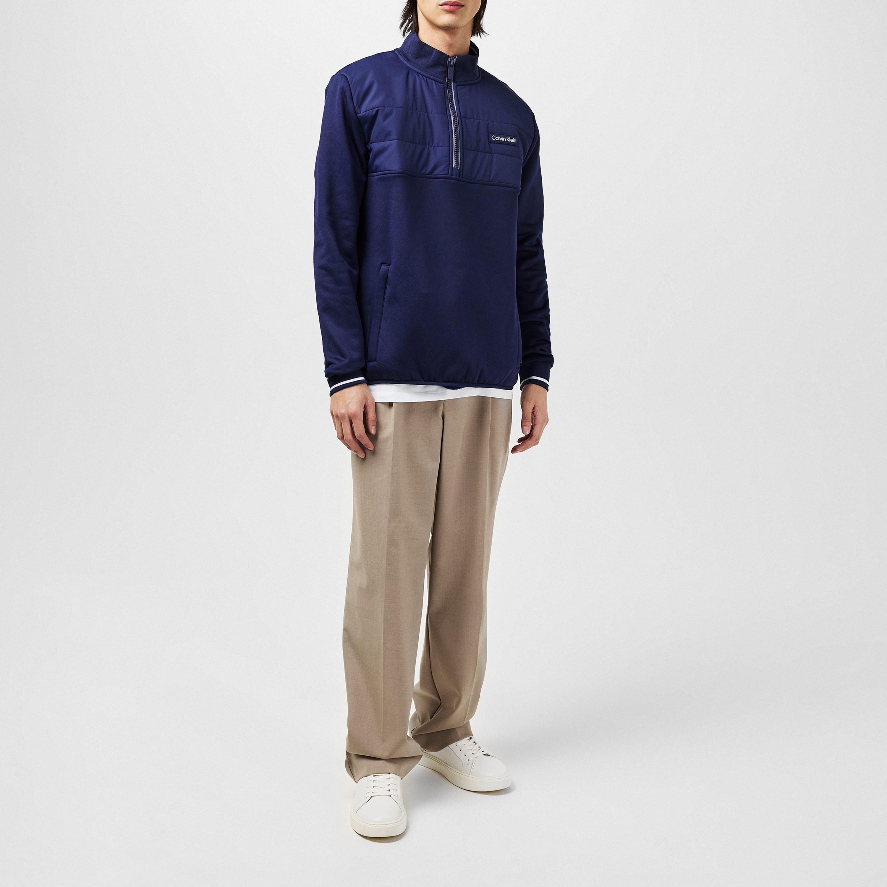 Aftenblå - Calvin Klein Golf - Baylor Creek Hybrid Half-Zip Jumper - 6