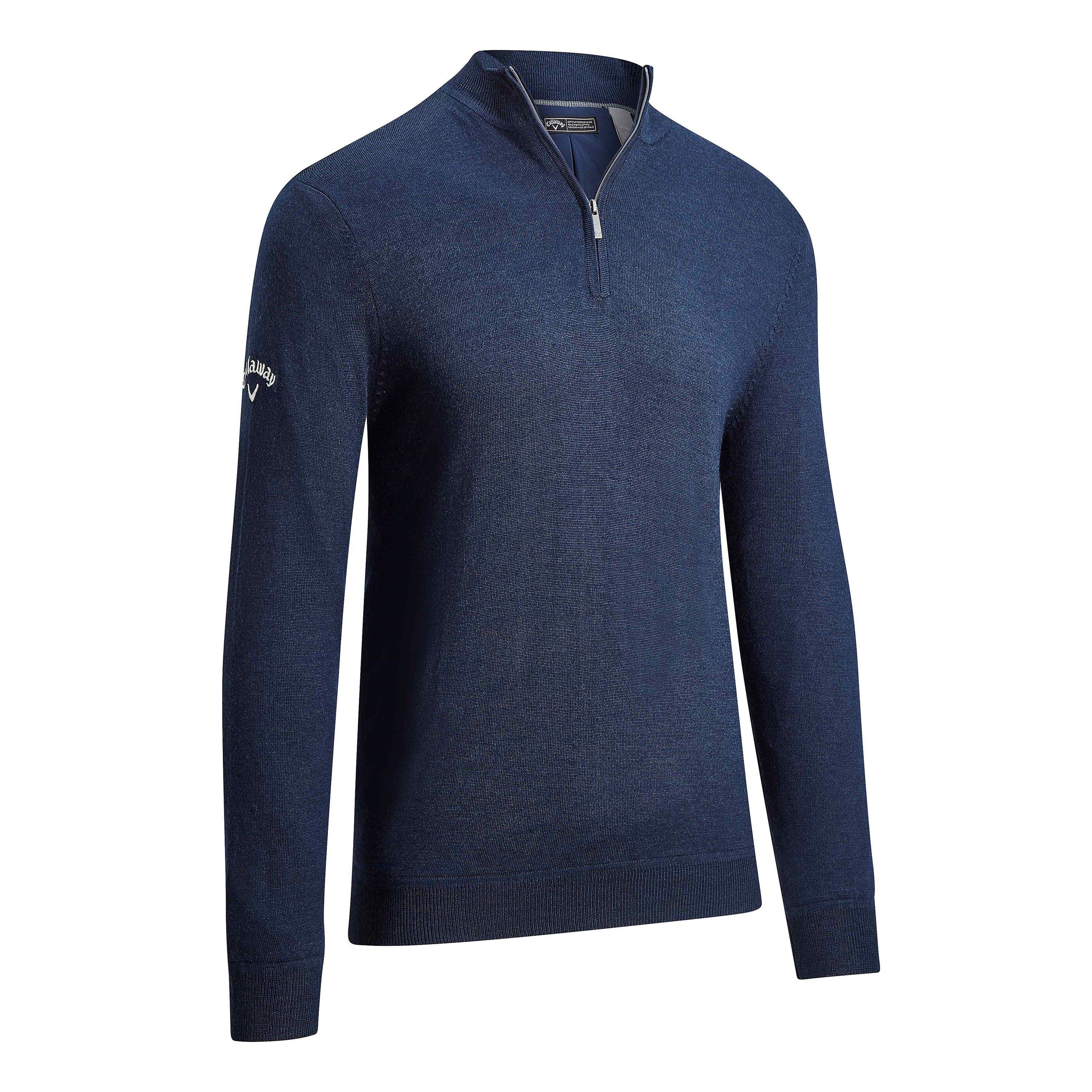 Callaway Men's Lined Zip Sweatshirt - Navy Blue - X Large