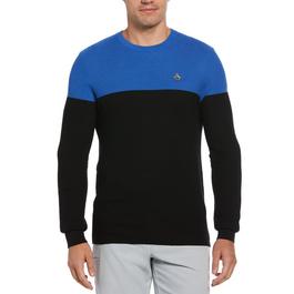 Original Penguin Golf Black Crew Neck Jumper