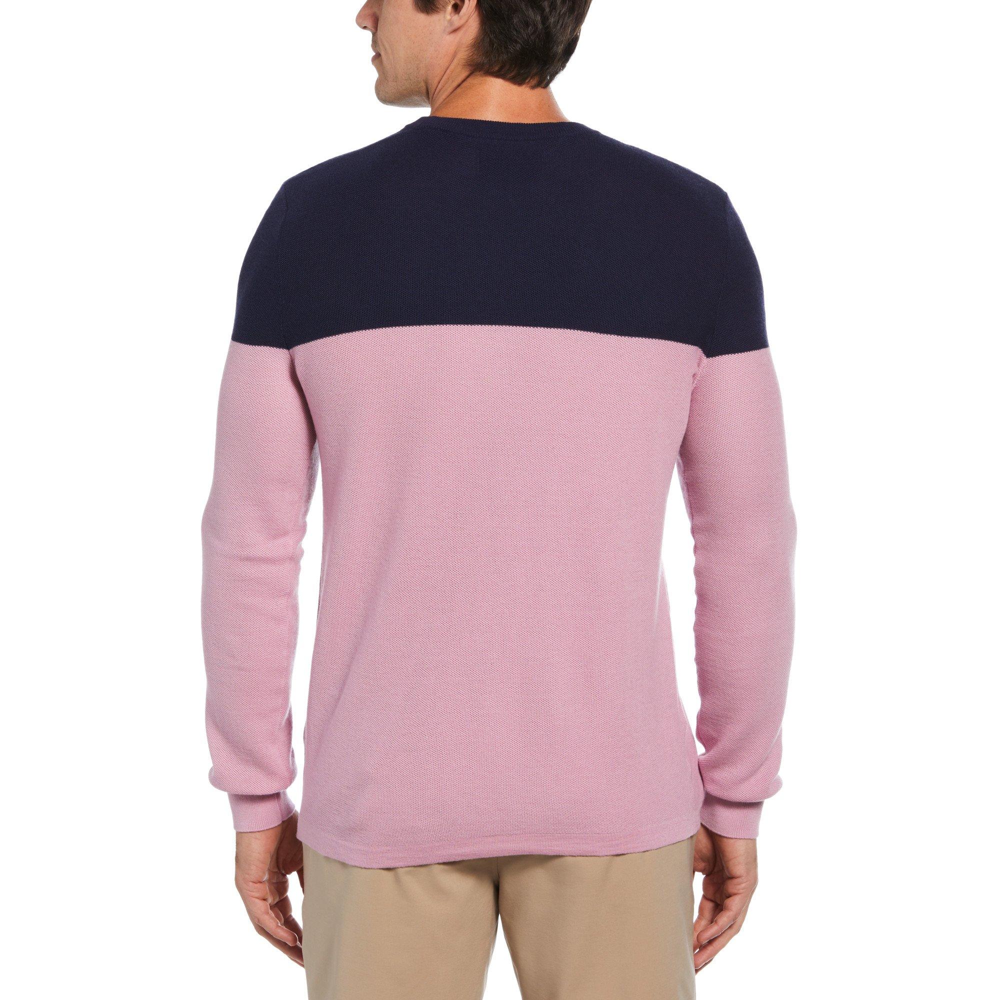 Gelato Pink - Original Penguin Golf - Black Crew Neck Jumper - 2