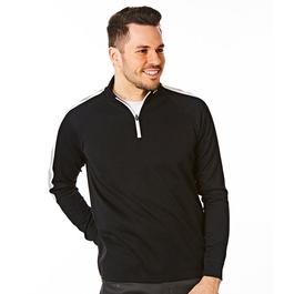 Under Par U.Par Zip Neck Rib Mid Layer Mens