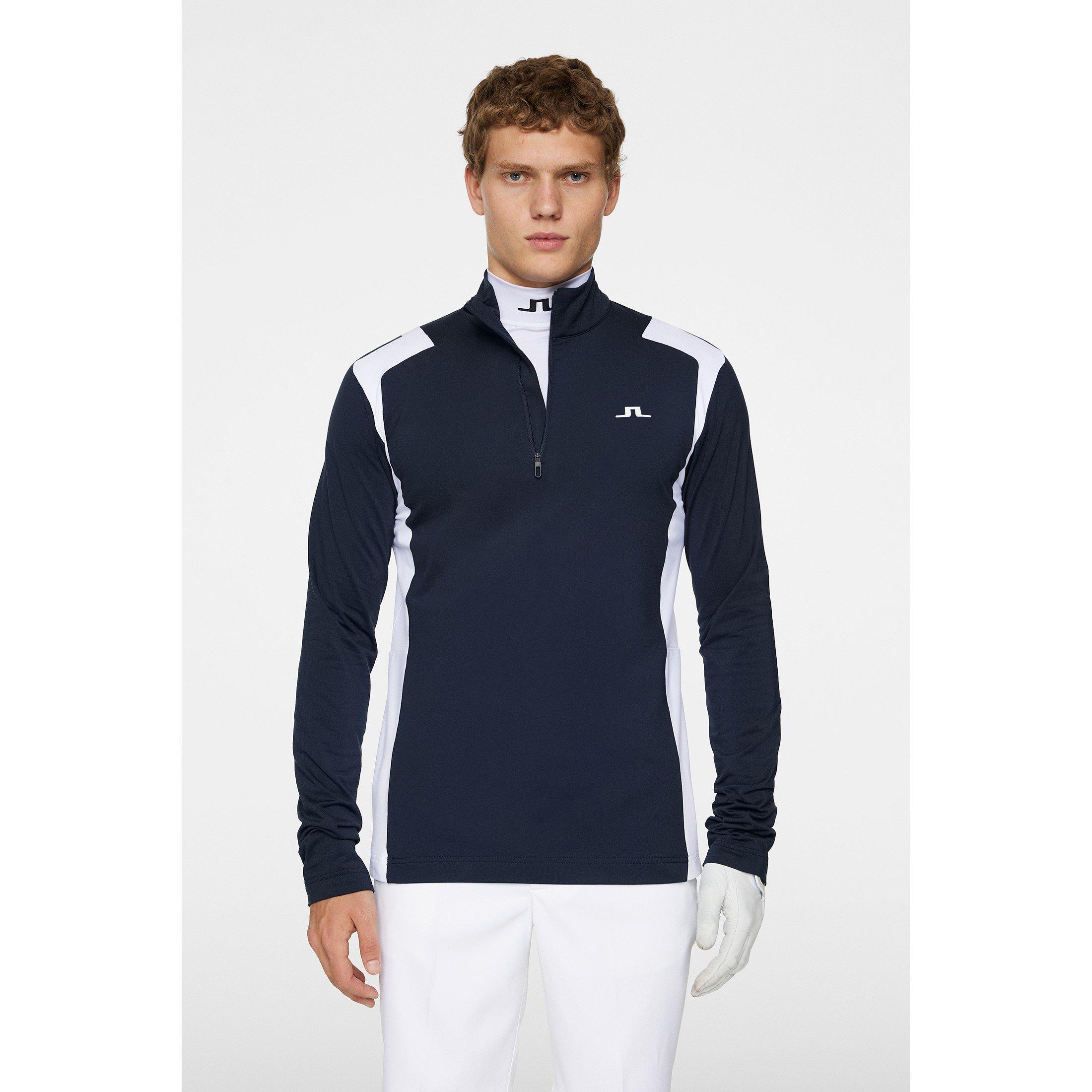 Marinha JL - J Lindeberg Golf - Lukas Quarter-Zip Pullover Jumper - 3