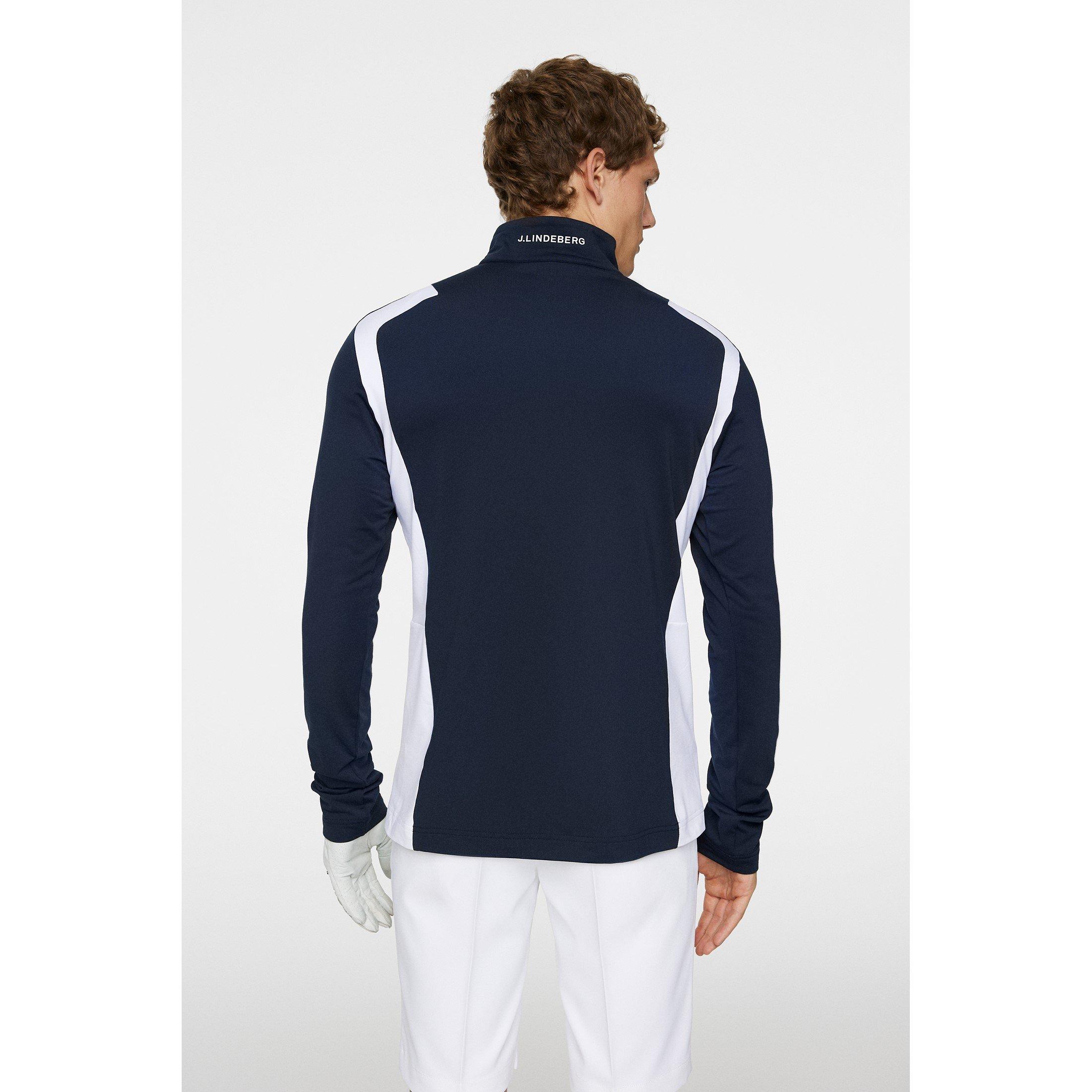 Marinha JL - J Lindeberg Golf - Lukas Quarter-Zip Pullover Jumper - 4