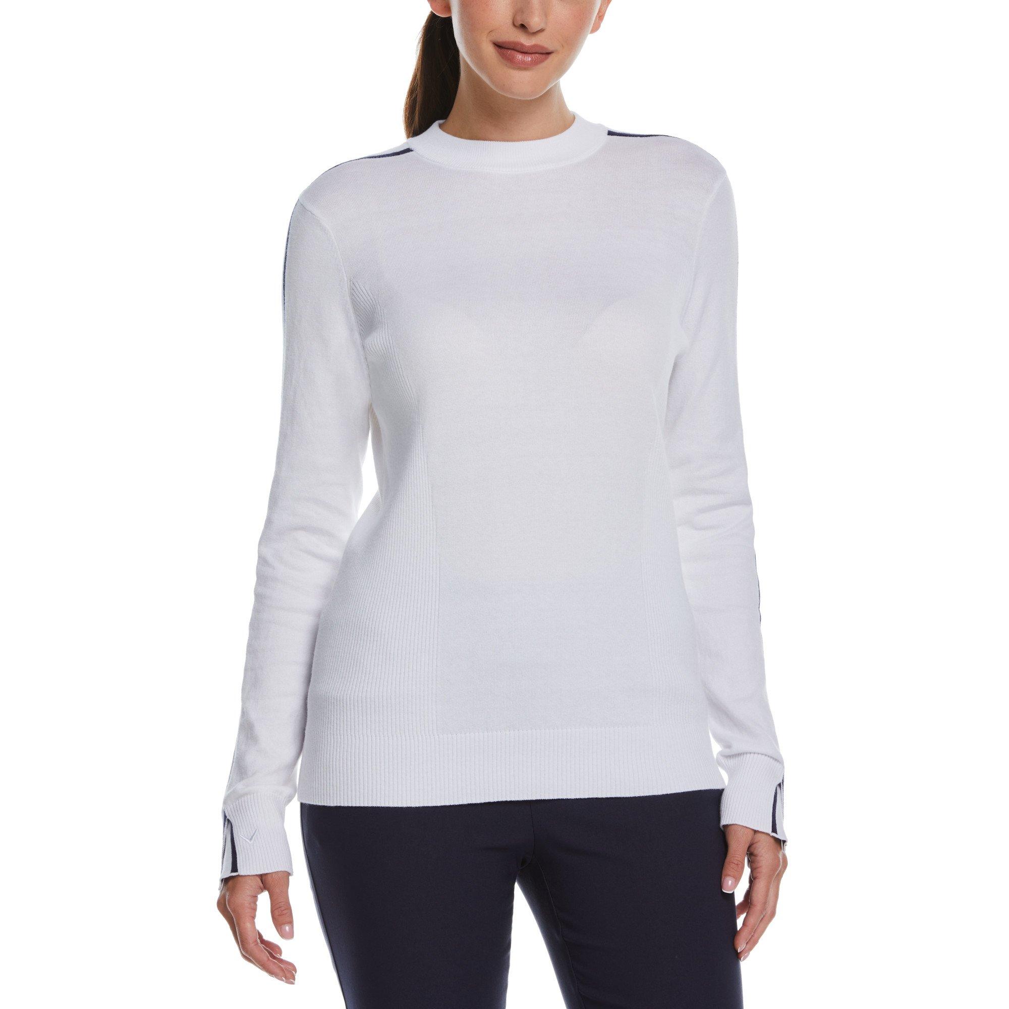 Callaway Women's Crew Neck Jumper - Bright White - 14 (L)