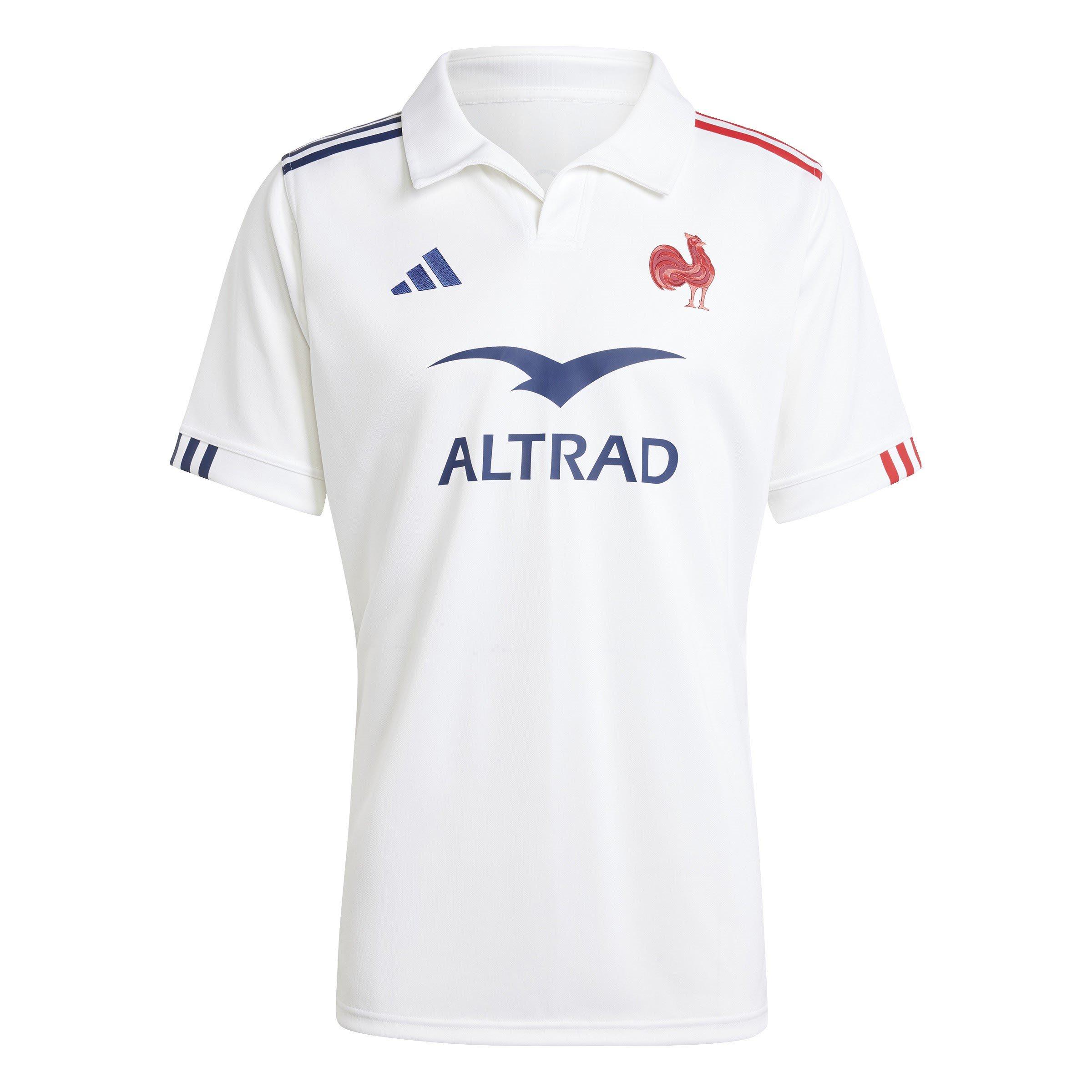 White - adidas - France Rugby Away Shirt 2024 Adults - 1