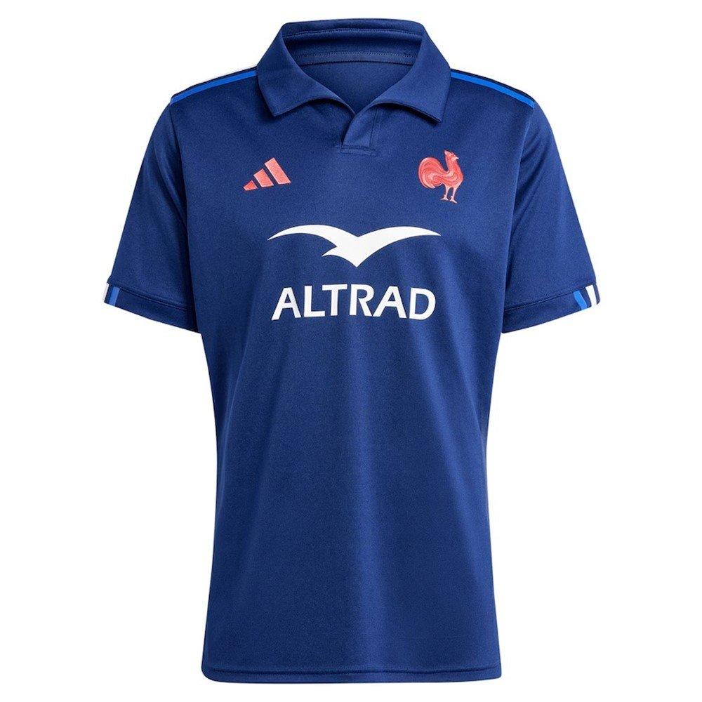 Adidas Men's France Rugby Sevens Shirt 2024 Adults - Dark Blue - L