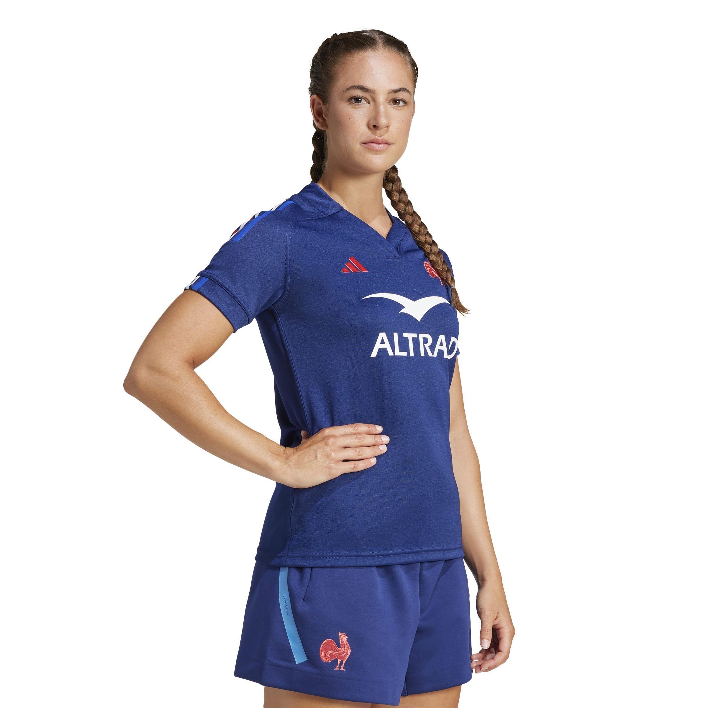 Dark Blue - adidas - France Rugby Home Shirt 2024 Womens - 5