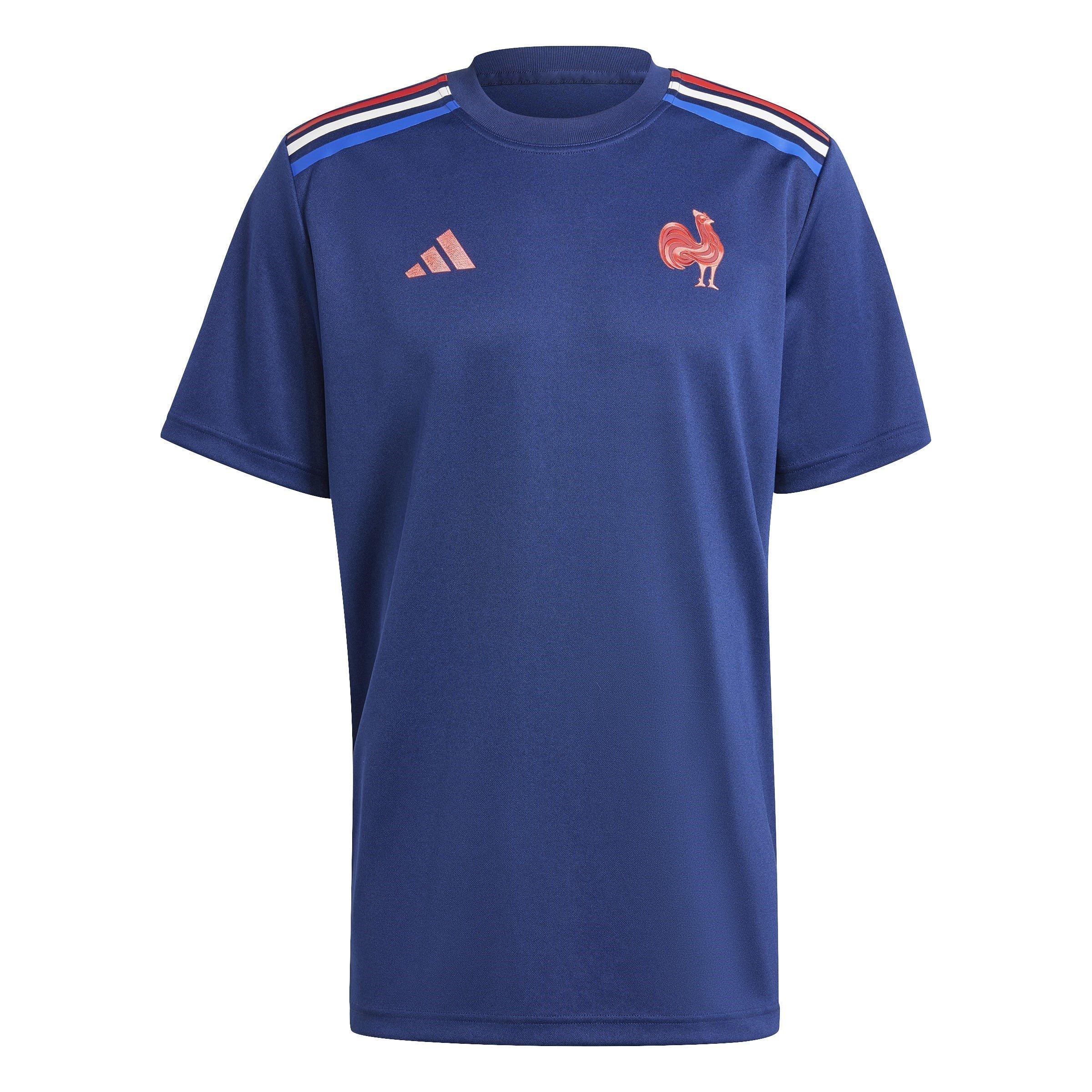 Dark Blue - adidas - France Rugby Home T-shirt Adults - 1