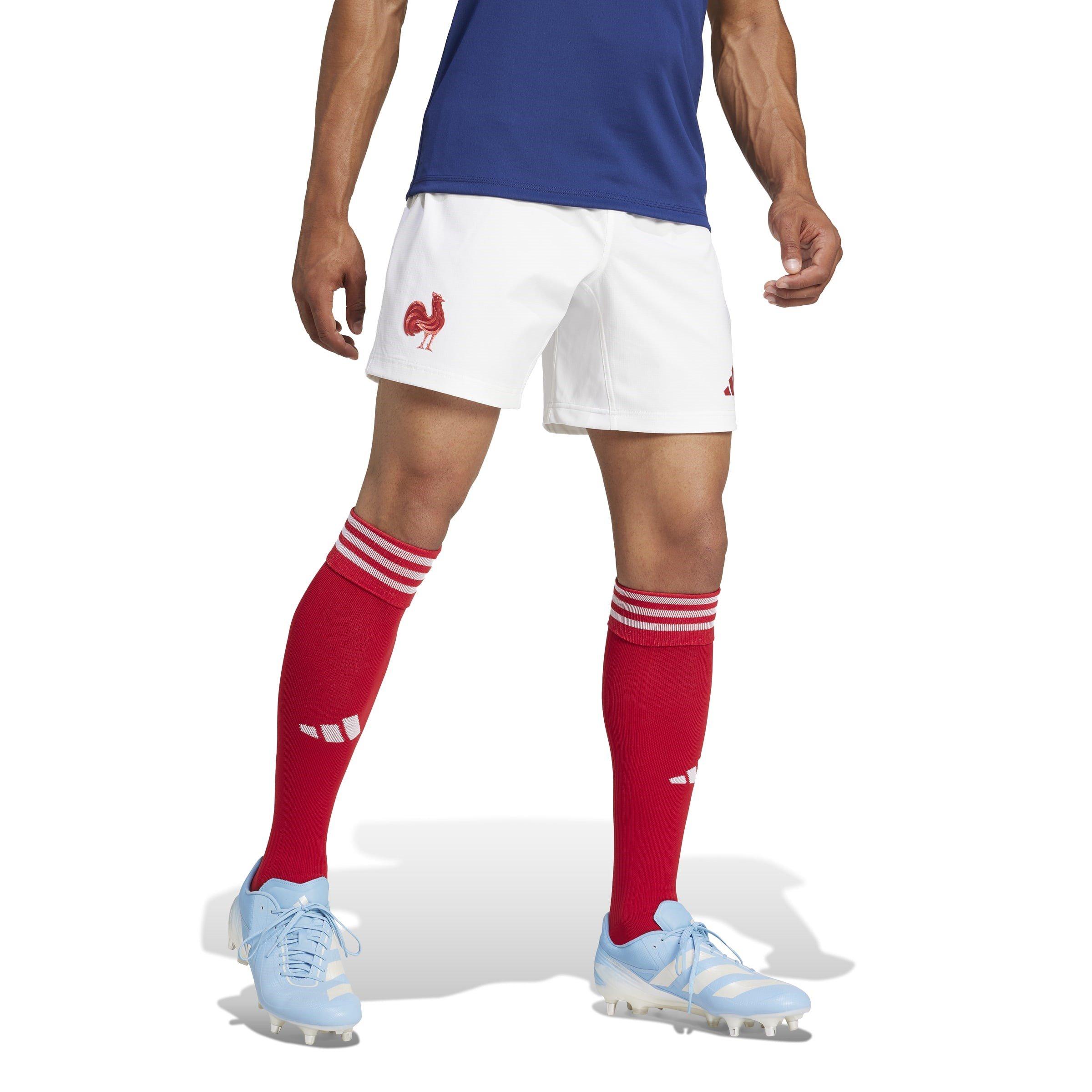 Blanco - adidas - France Rugby Home Shorts 2024 Adults - 2
