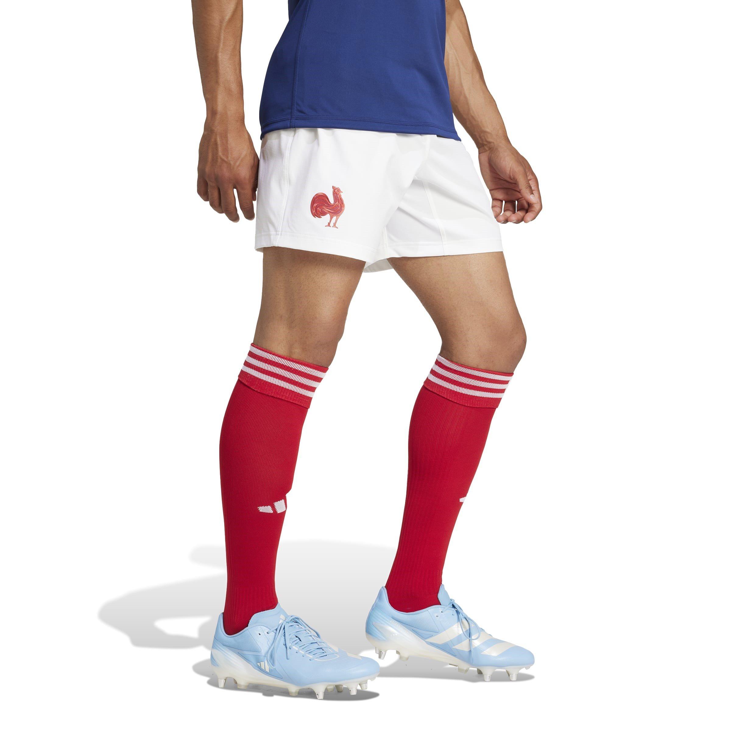 Blanco - adidas - France Rugby Home Shorts 2024 Adults - 4