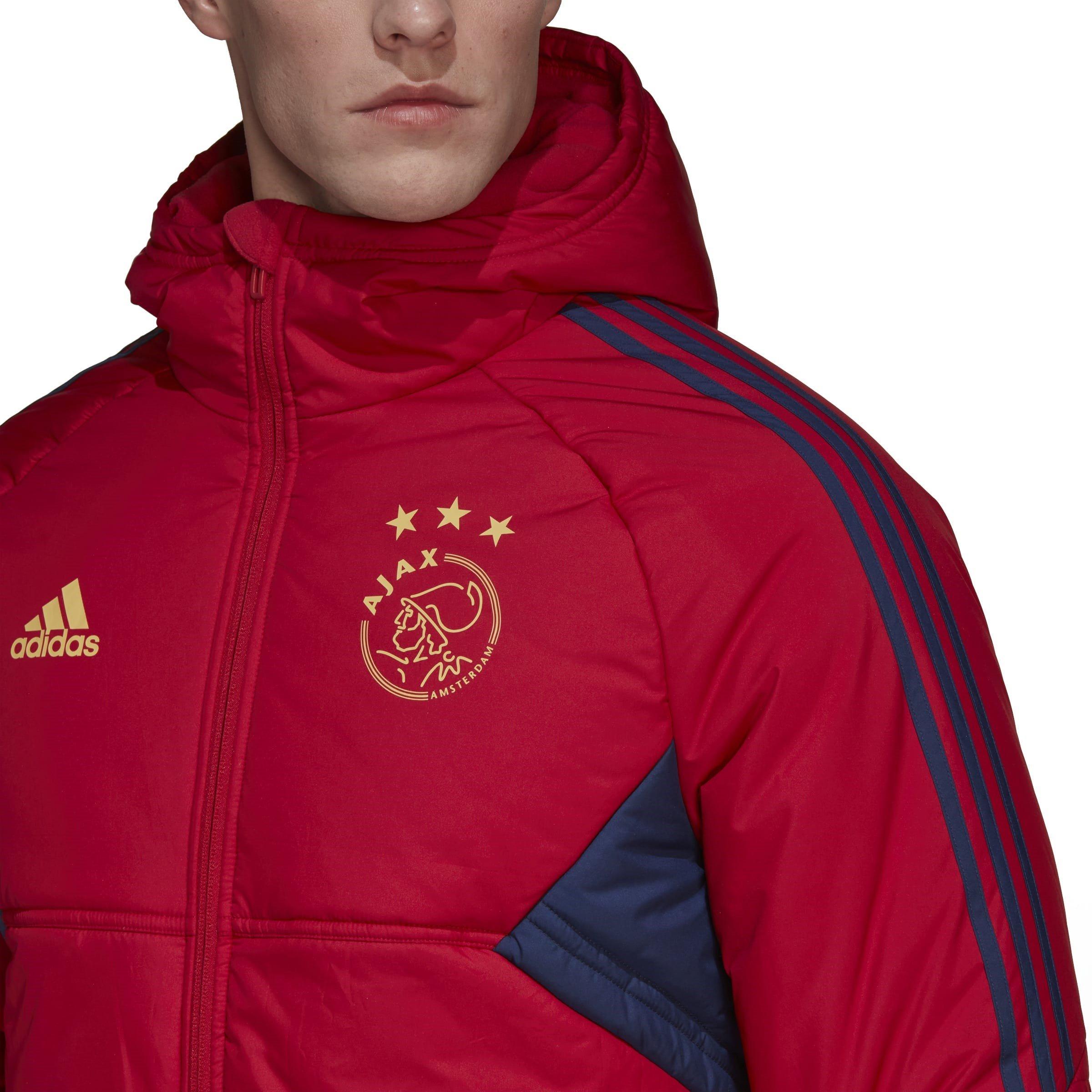 adidas Ajax Amsterdam Condivo 22 Winter Jacket Mens Giubbotti impermeabili con licenza Sports Direct