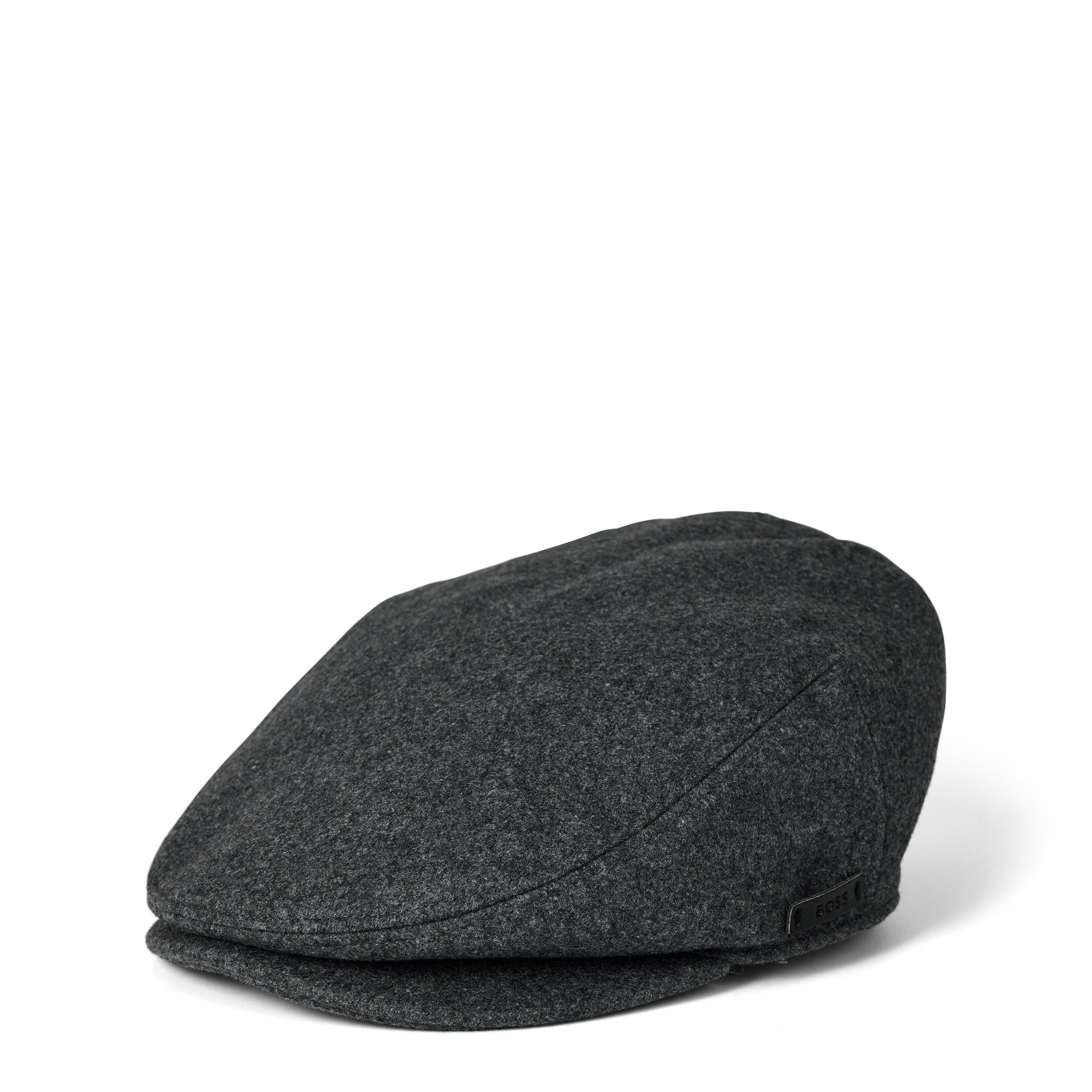 Grey 030 - Boss - Men's  Stefaan Flat Cap - 1