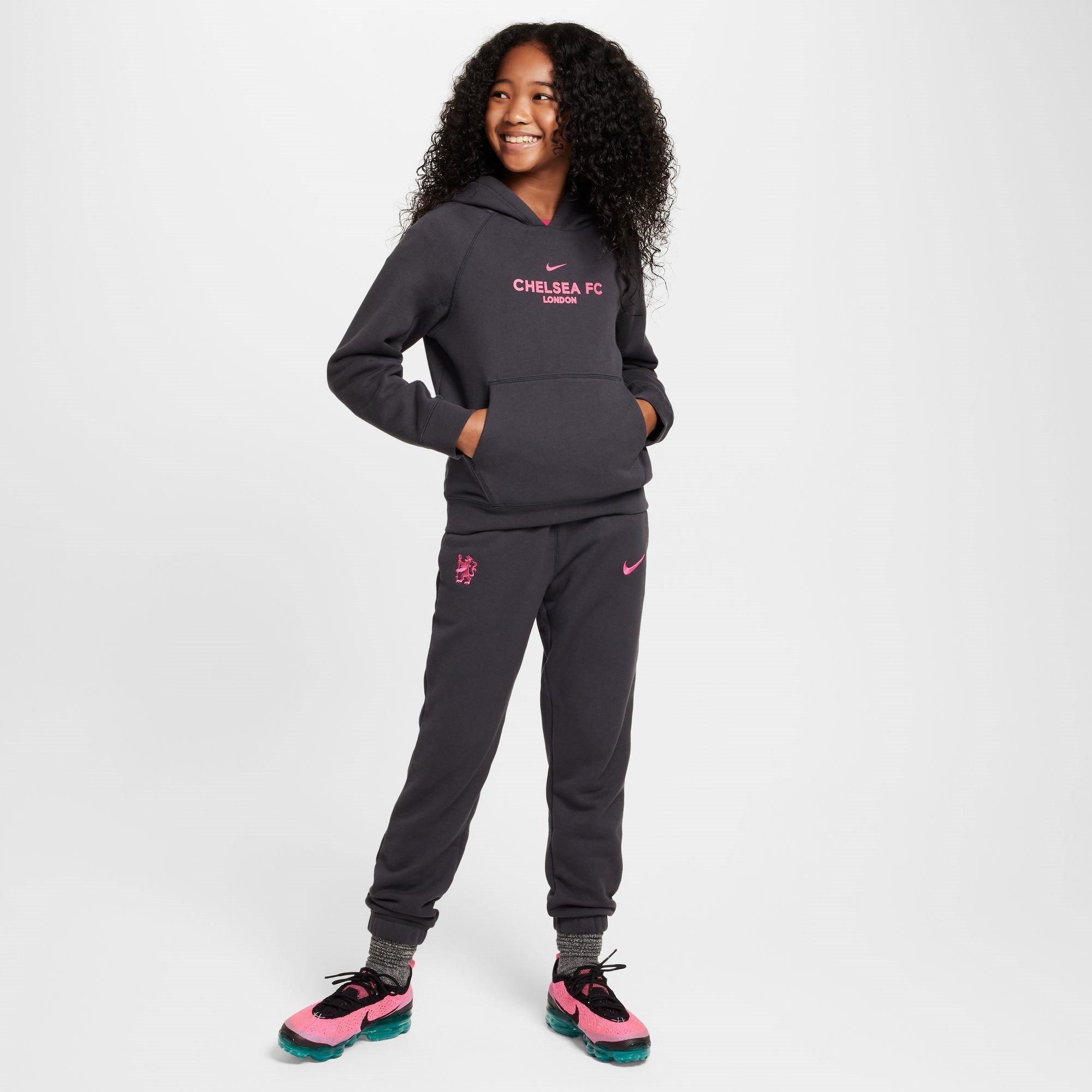 Anthracite/Pink - Nike - Chelsea Third Pullover Hoodie Juniors - 8
