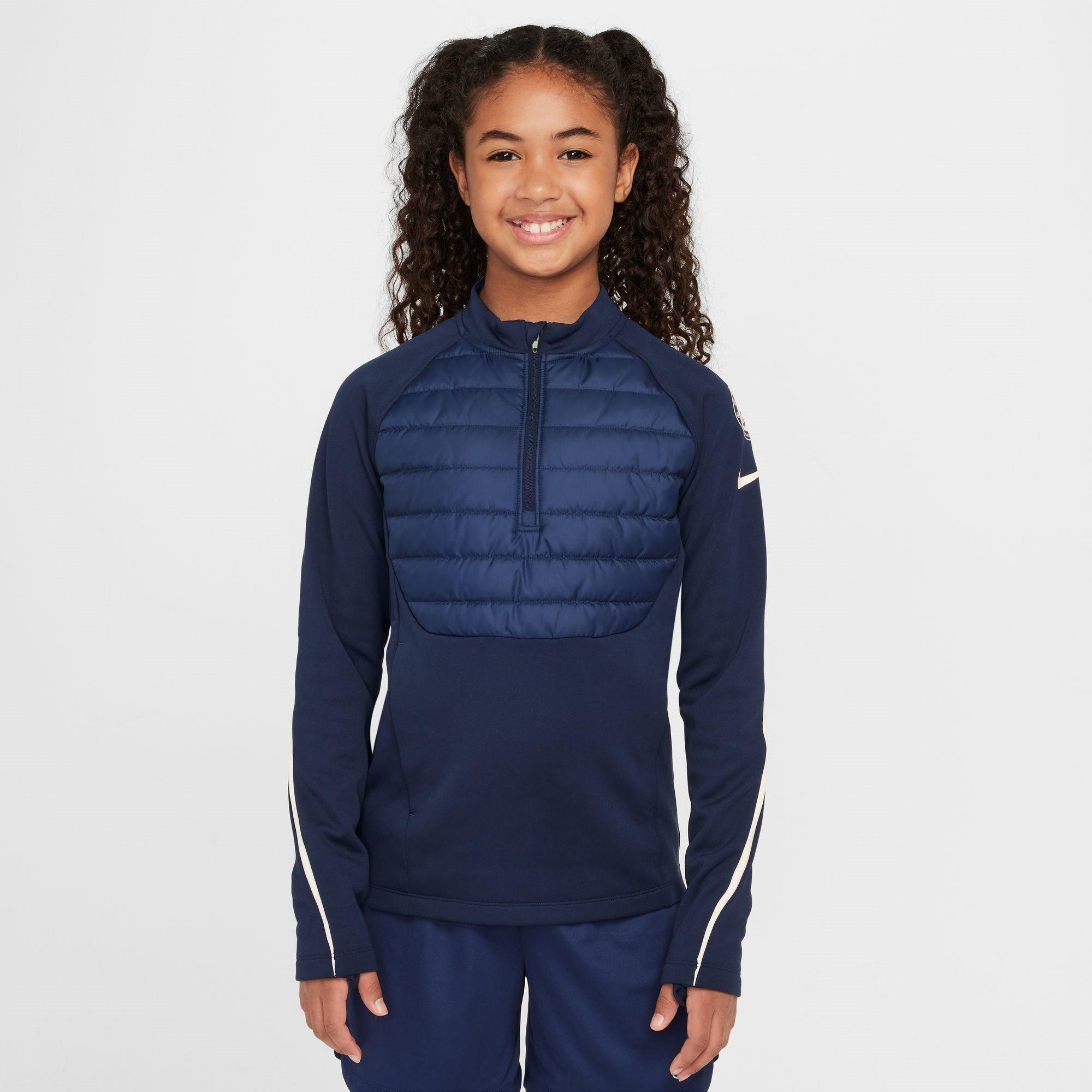 Nike Boys Chelsea Academy Winter Warmer Top Juniors - Obsidian/Guava - 7-8 (S)