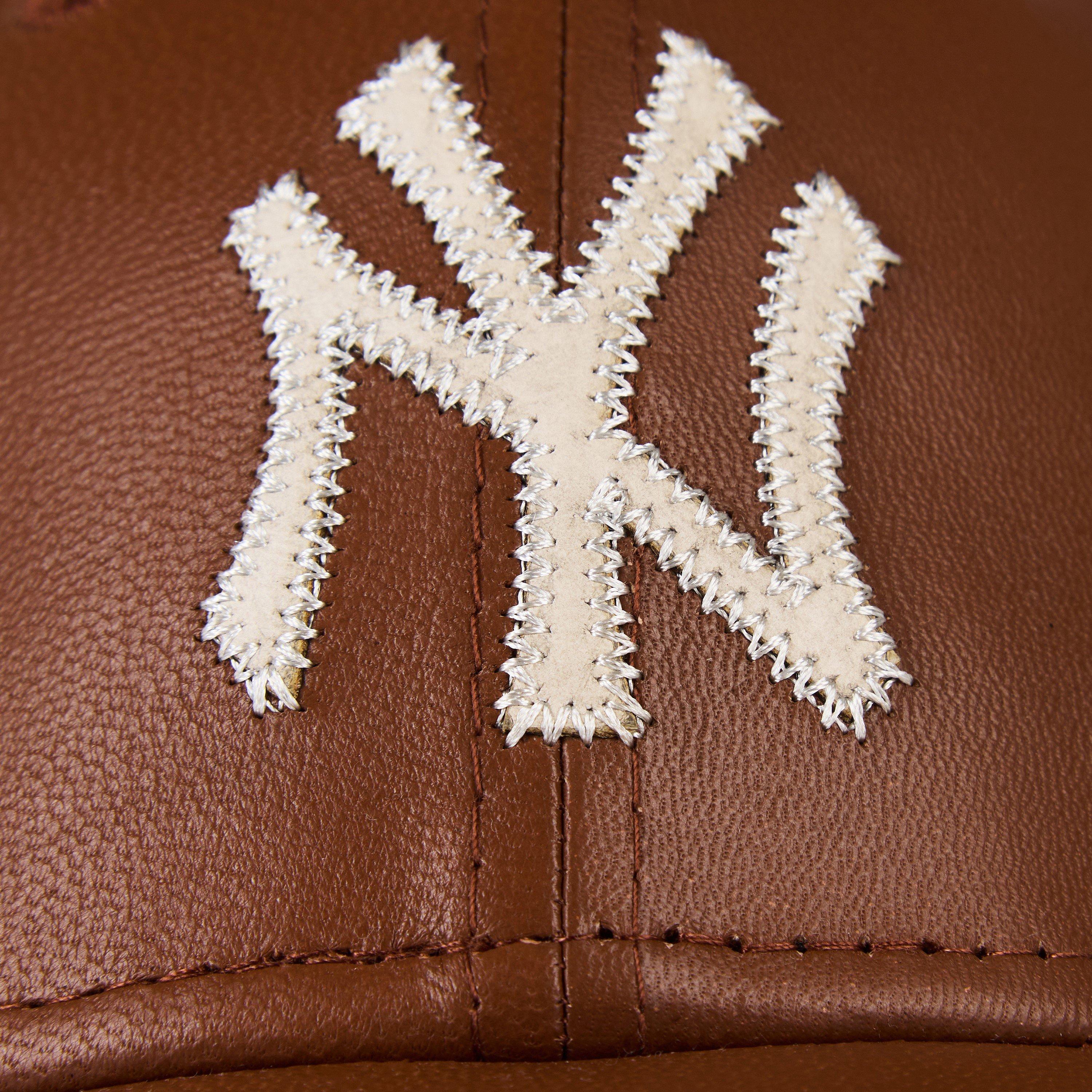 NY Brown - New Era - Men's Leather Baseball Cap - 3