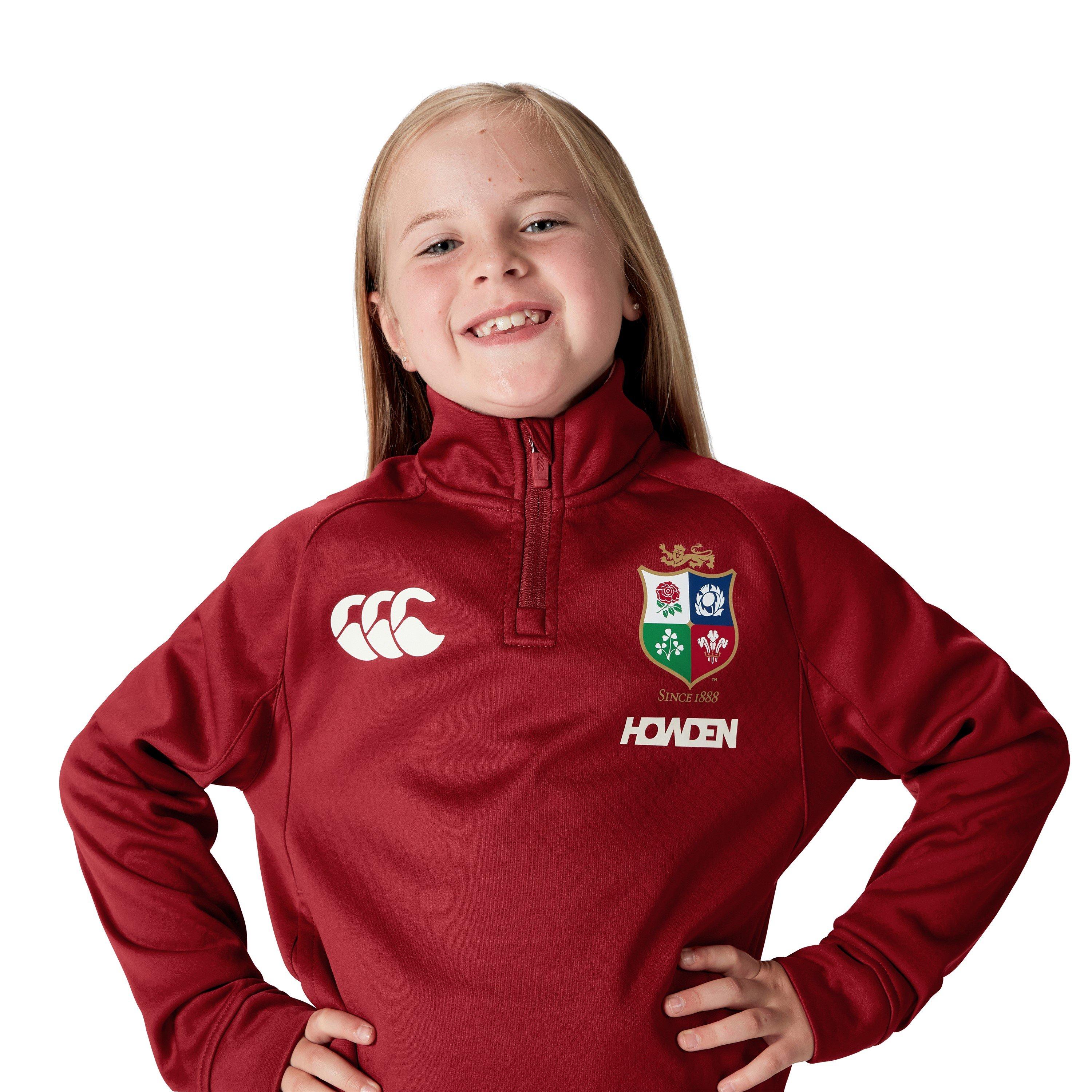 Red Dahlia - Canterbury - British and Irish Lions 2024 Quarter Zip Fleece Juniors - 6