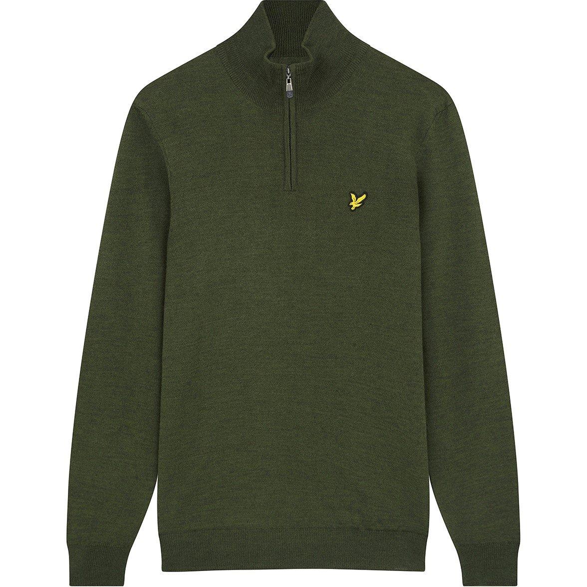 Cactus Green - Lyle and Scott - Golf Core 1/4 Zip Merino Jumper