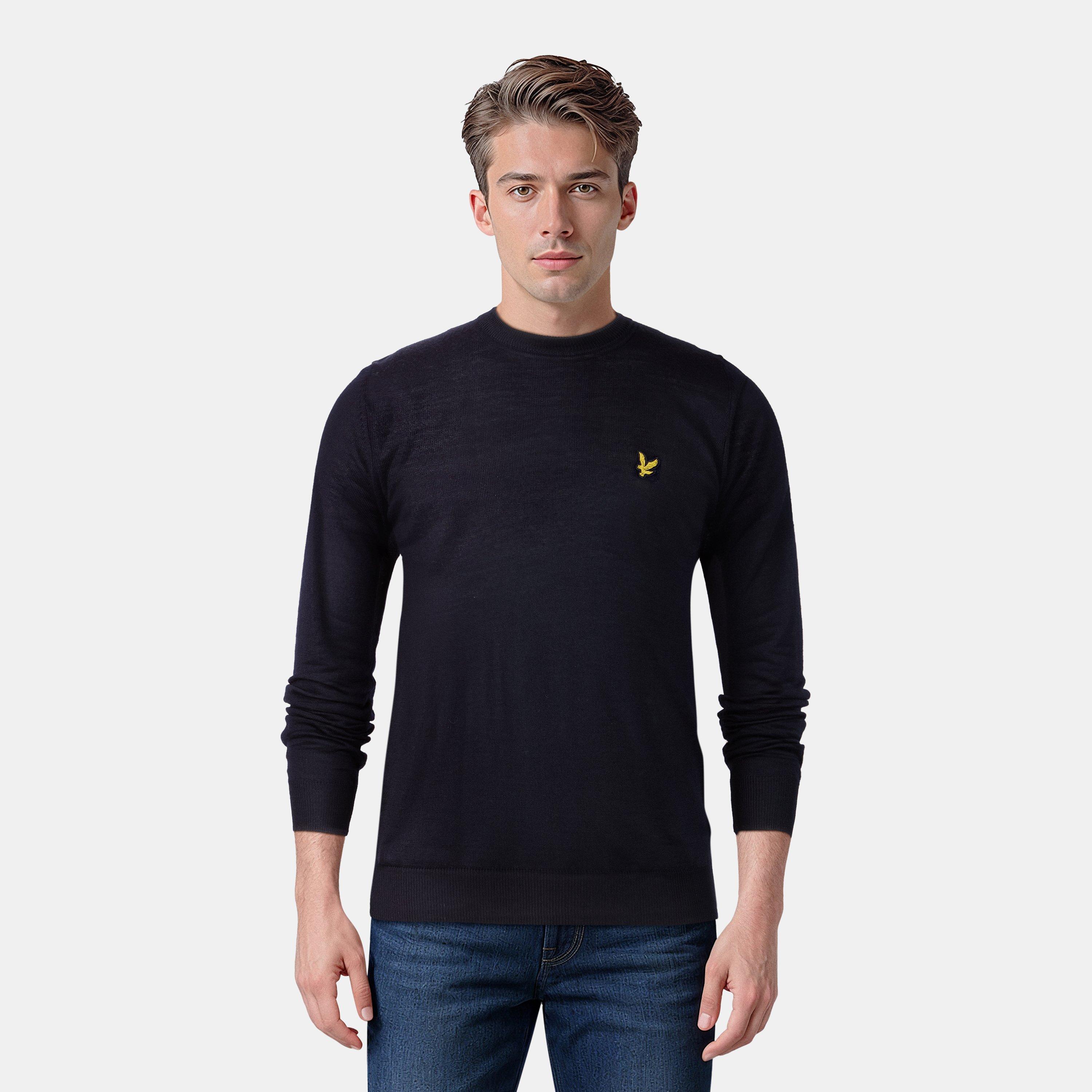 Dark Navy - Lyle and Scott - Crew Neck Sweater - 3