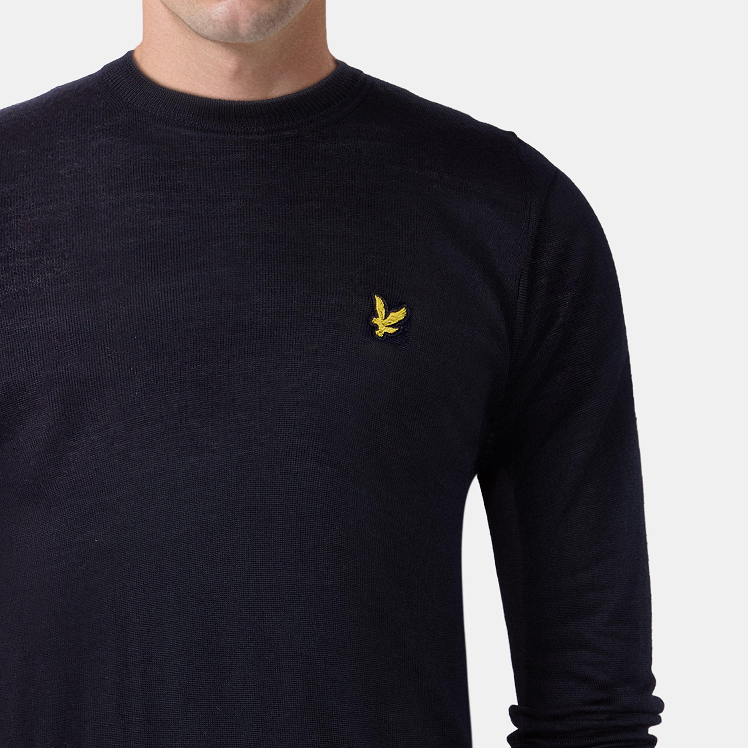 Dark Navy - Lyle and Scott - Crew Neck Sweater - 5
