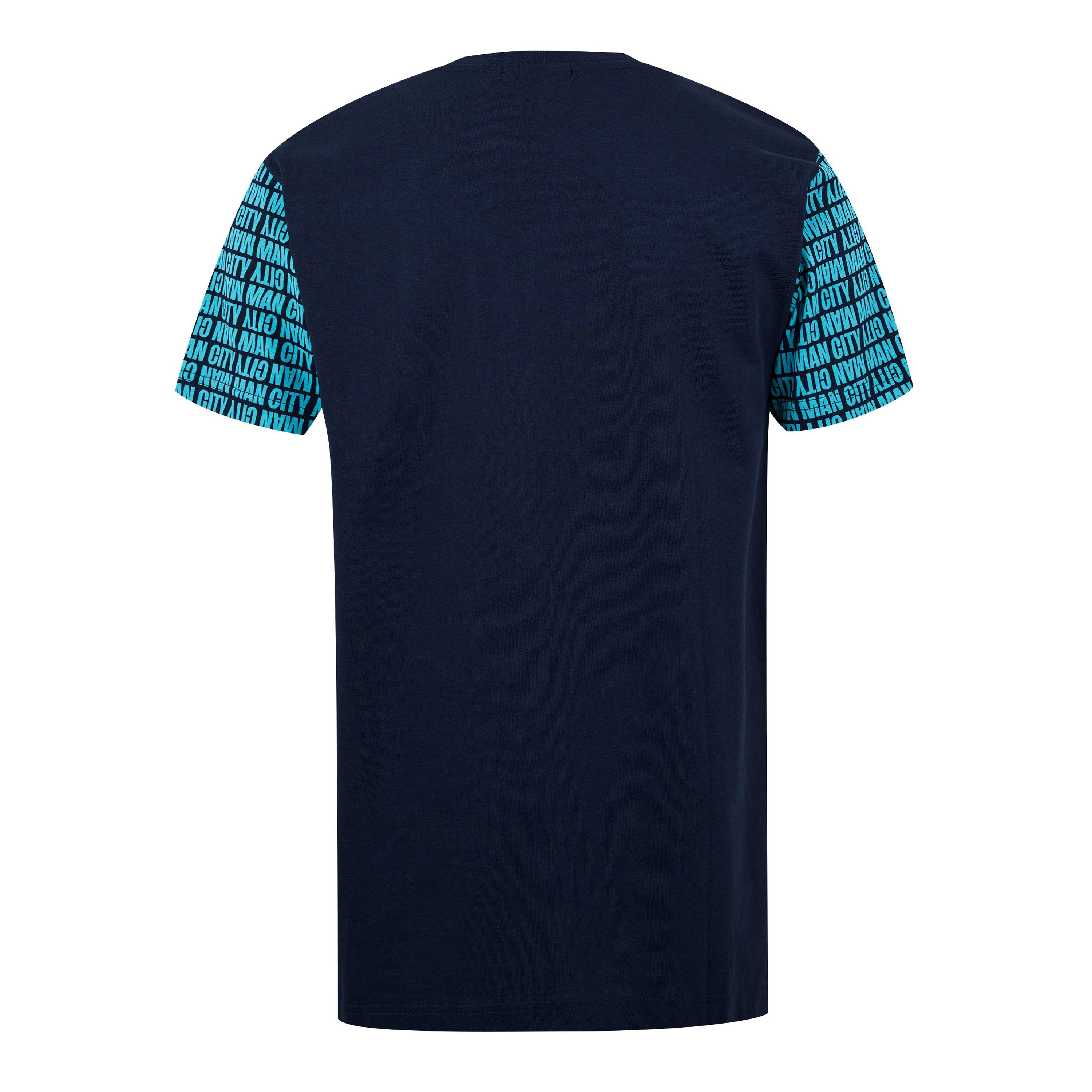 Blå - Source Lab - Manchester City Graphic T-shirt Adults - 2