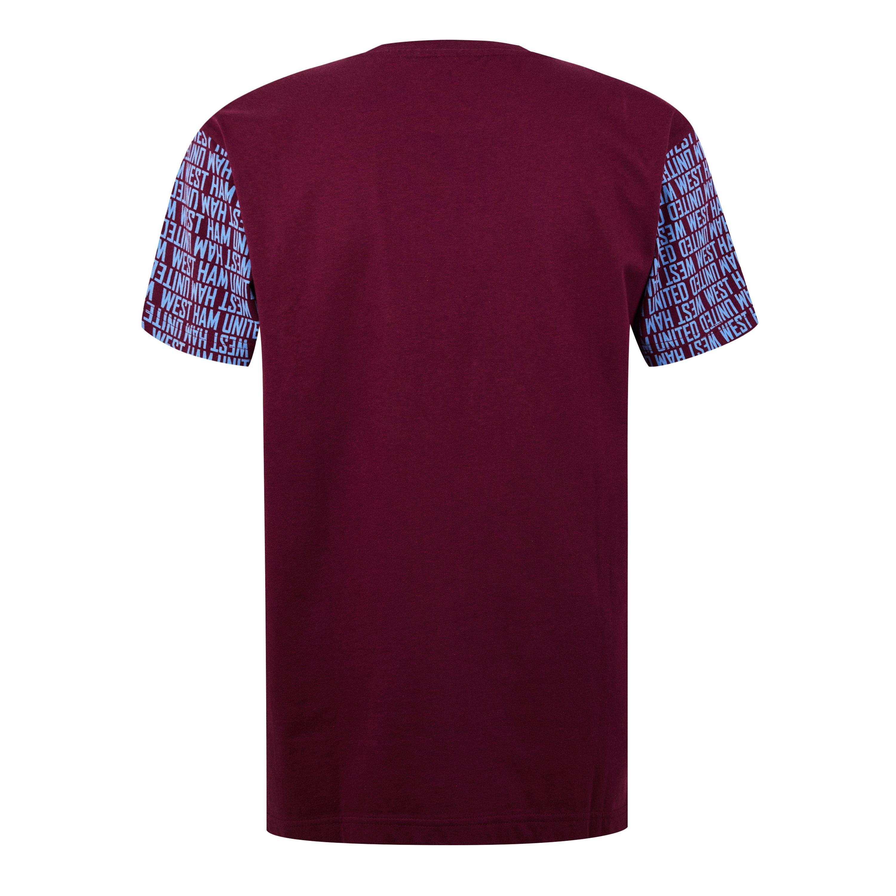 Claret/Blue - Source Lab - West Ham United Graphic T-shirt Adults - 3