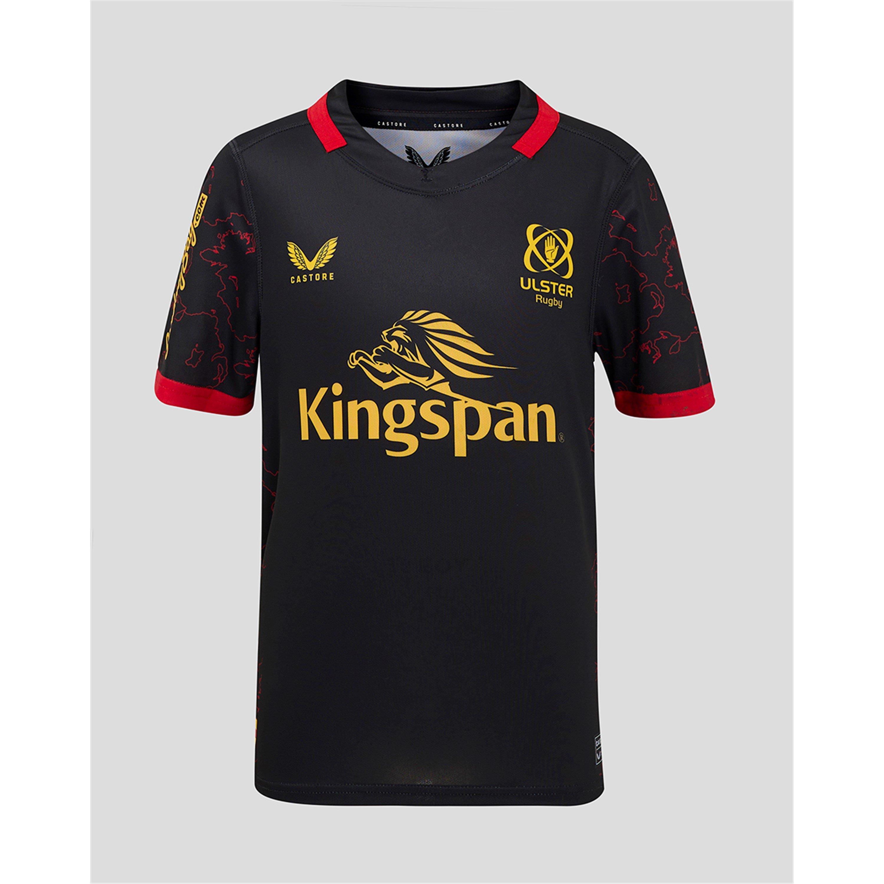 Preto/Vermelho - Castore - Ulster Provincial Shirt 2024 2025 Junior - 1