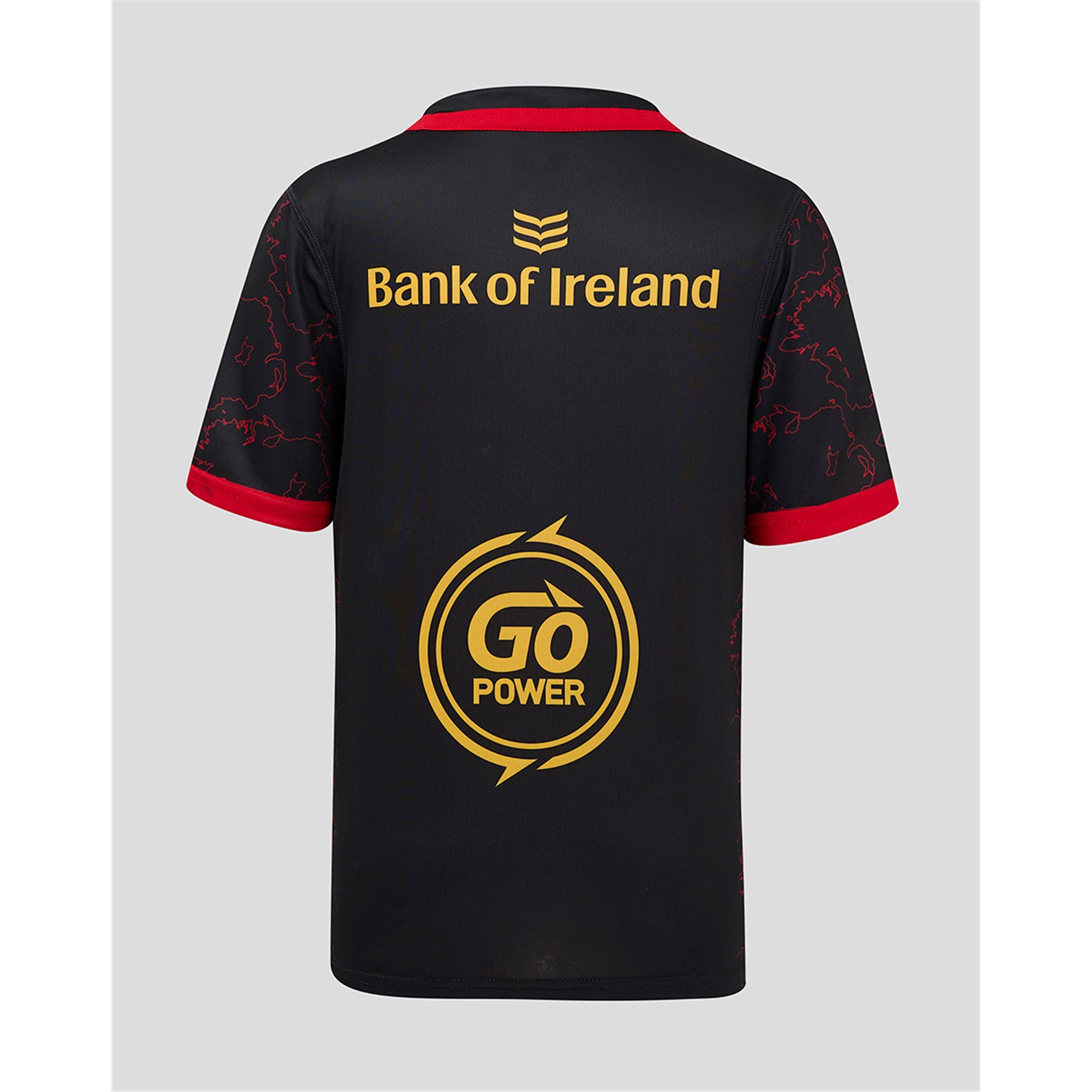Preto/Vermelho - Castore - Ulster Provincial Shirt 2024 2025 Junior - 2